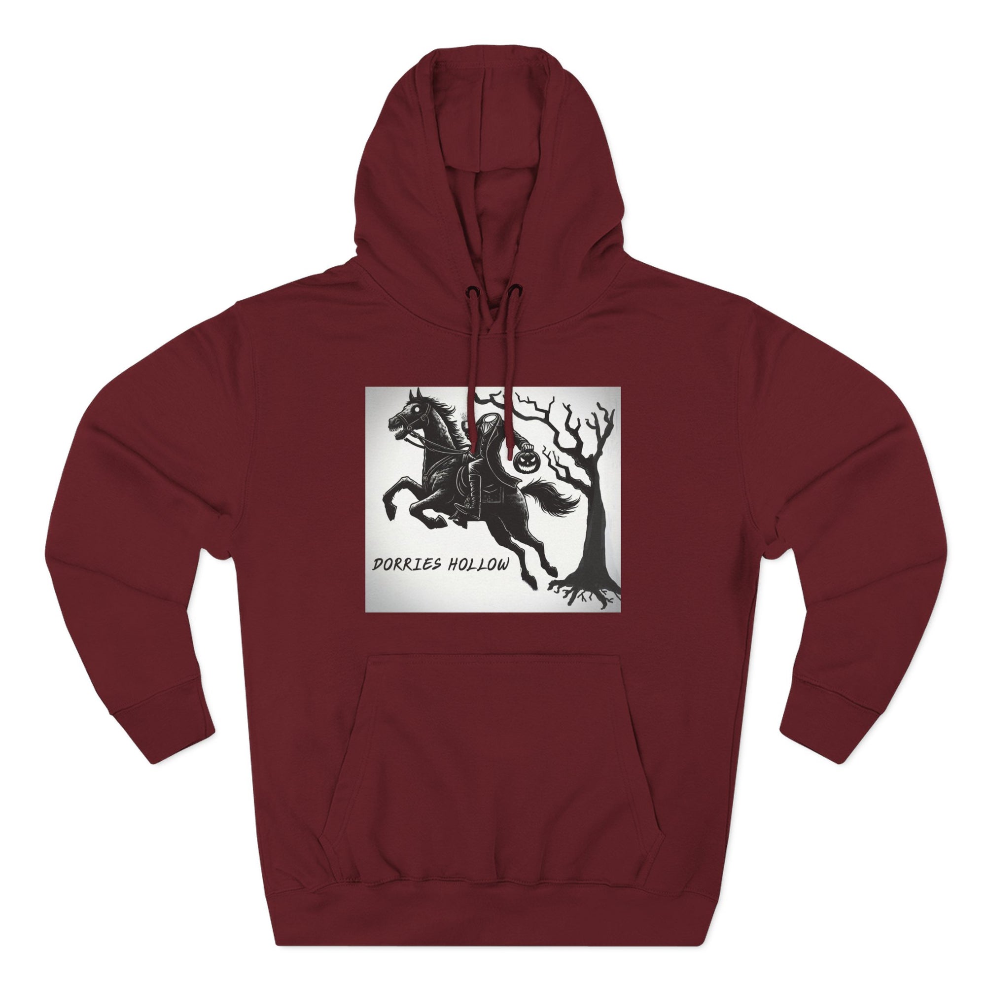 Spooky Horse Fleece Hoodie - Perfect for Fall and Halloween, Unisex Sweatshirt, Cozy Pullover, Gift for Horse Lovers