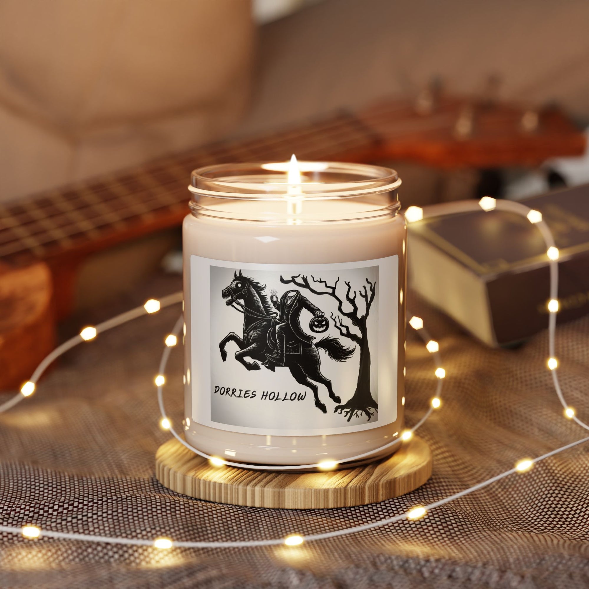 Scented Soy Candle - Dorries Hollow, Cozy Home Fragrance, Eco-friendly Gift, Halloween Decor, Relaxing Atmosphere