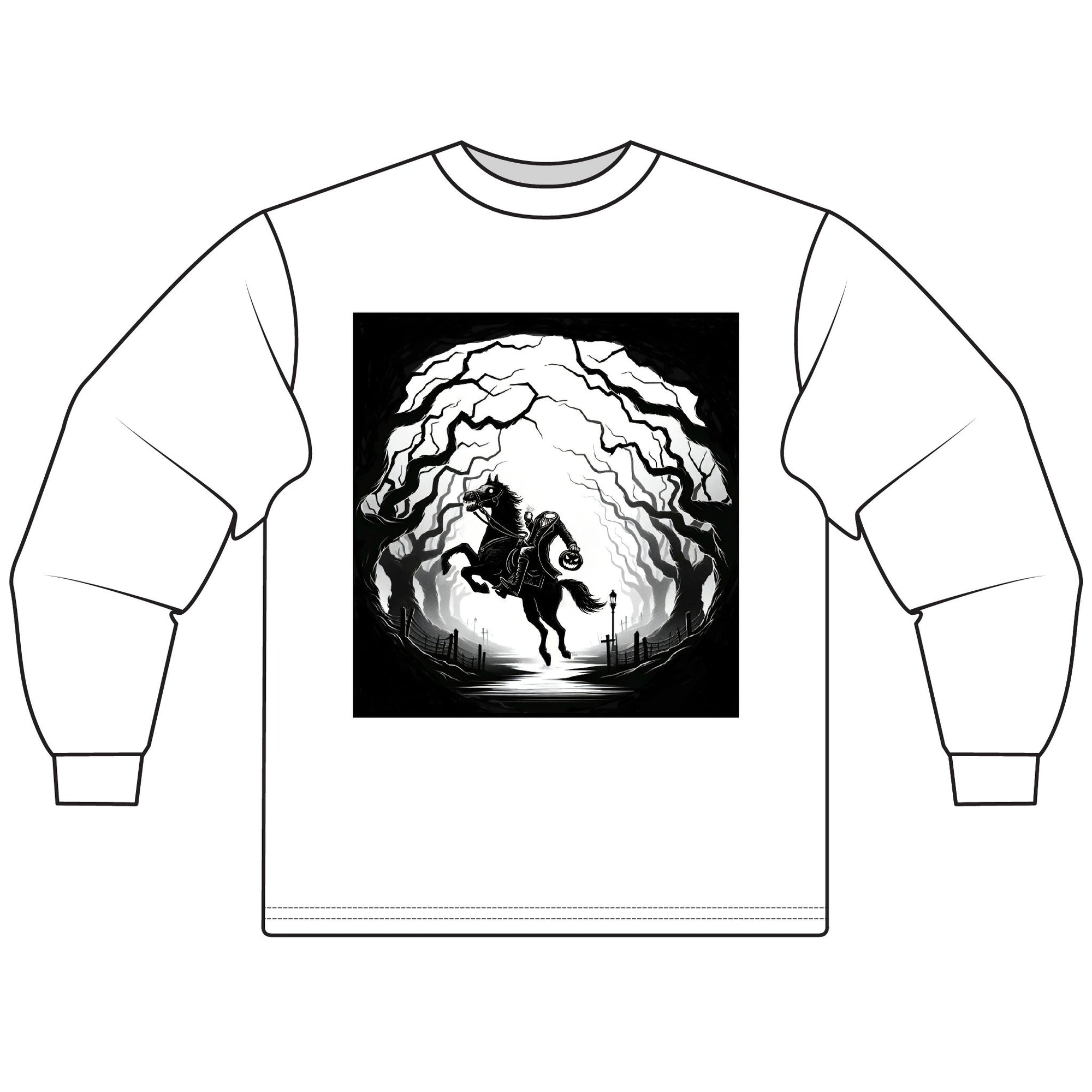 Mystical Horse Long Sleeve Tee, Unisex Shirt for Horse Lovers, Cozy T-Shirt, Gift for Animal Lovers, Perfect for Fall