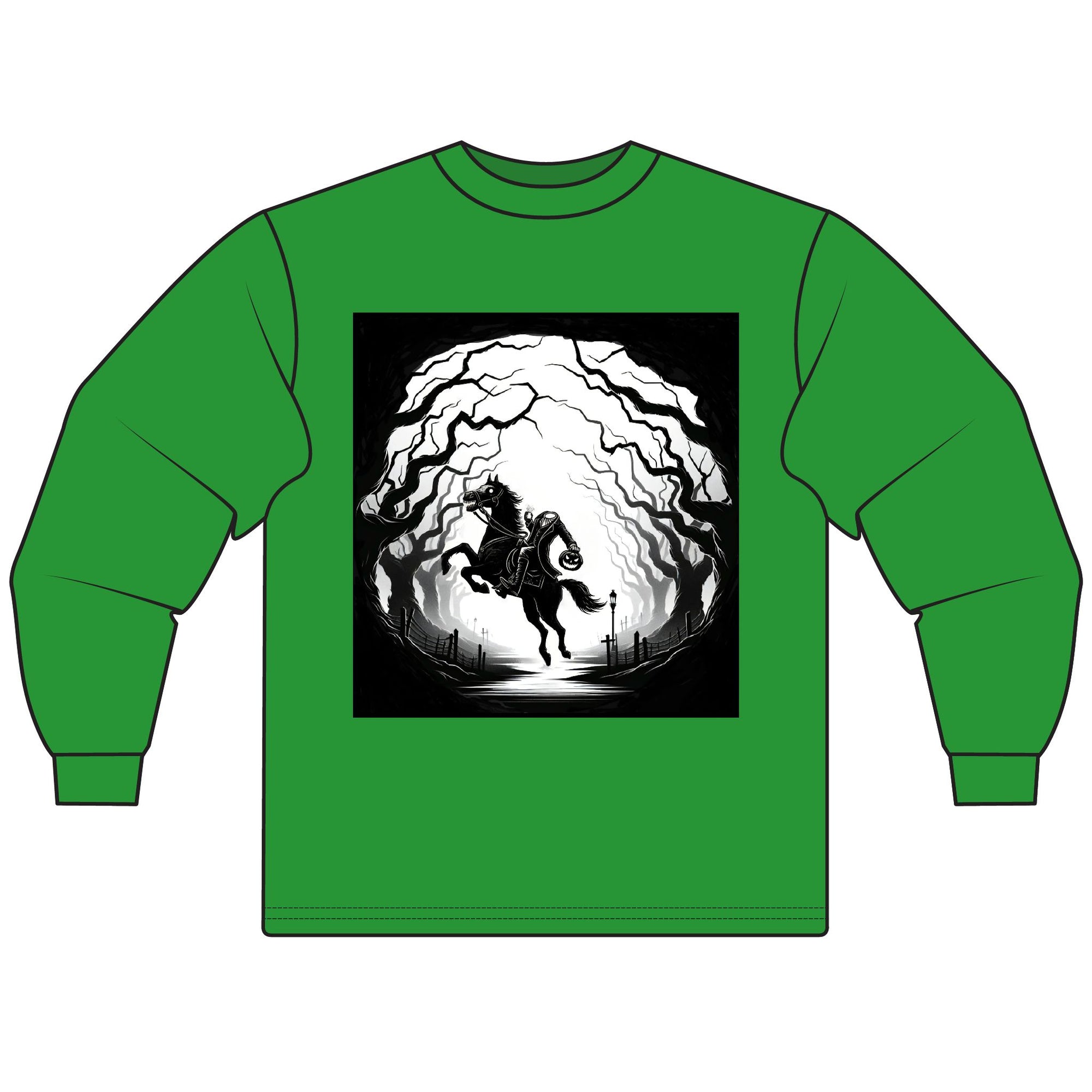 Mystical Horse Long Sleeve Tee, Unisex Shirt for Horse Lovers, Cozy T-Shirt, Gift for Animal Lovers, Perfect for Fall