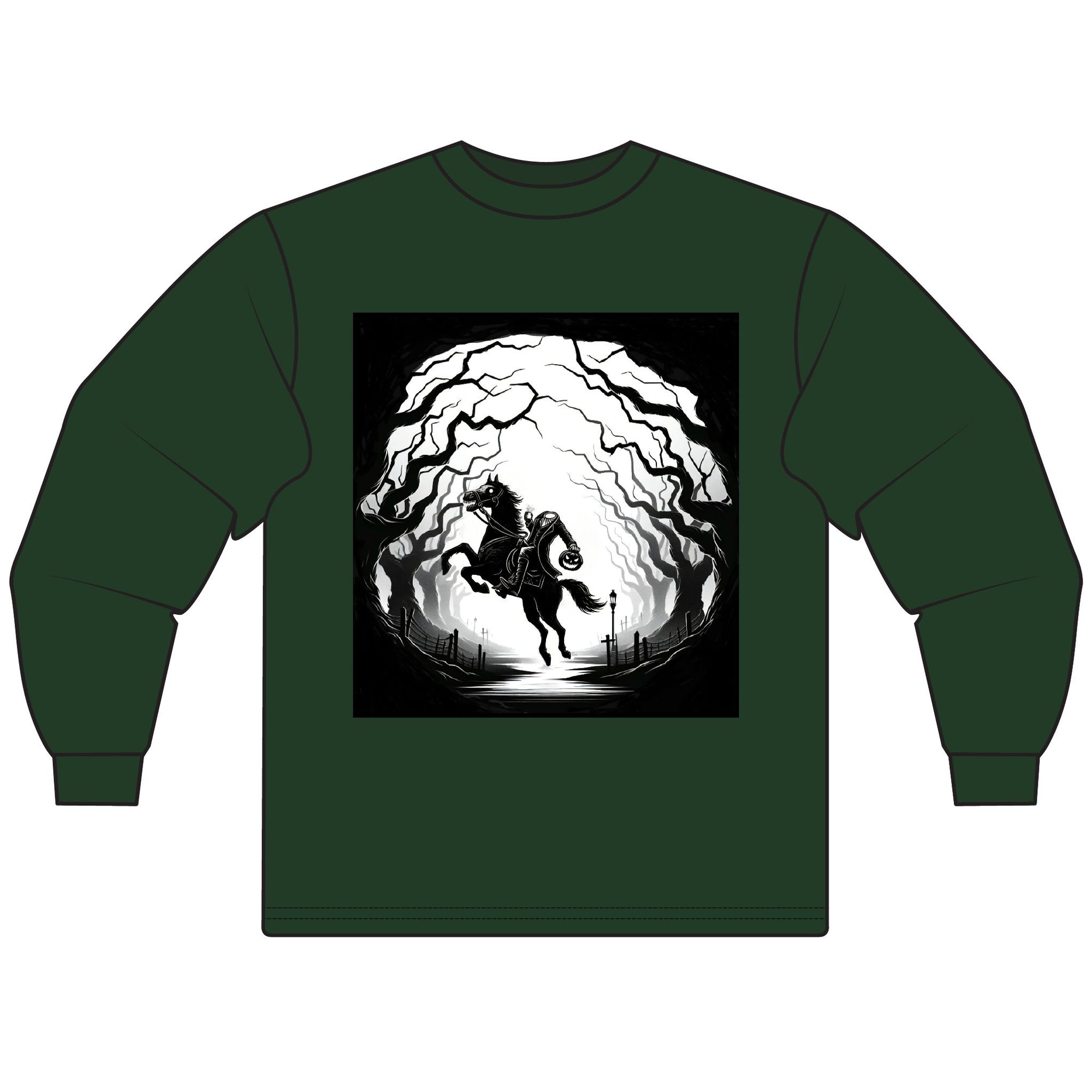 Mystical Horse Long Sleeve Tee, Unisex Shirt for Horse Lovers, Cozy T-Shirt, Gift for Animal Lovers, Perfect for Fall