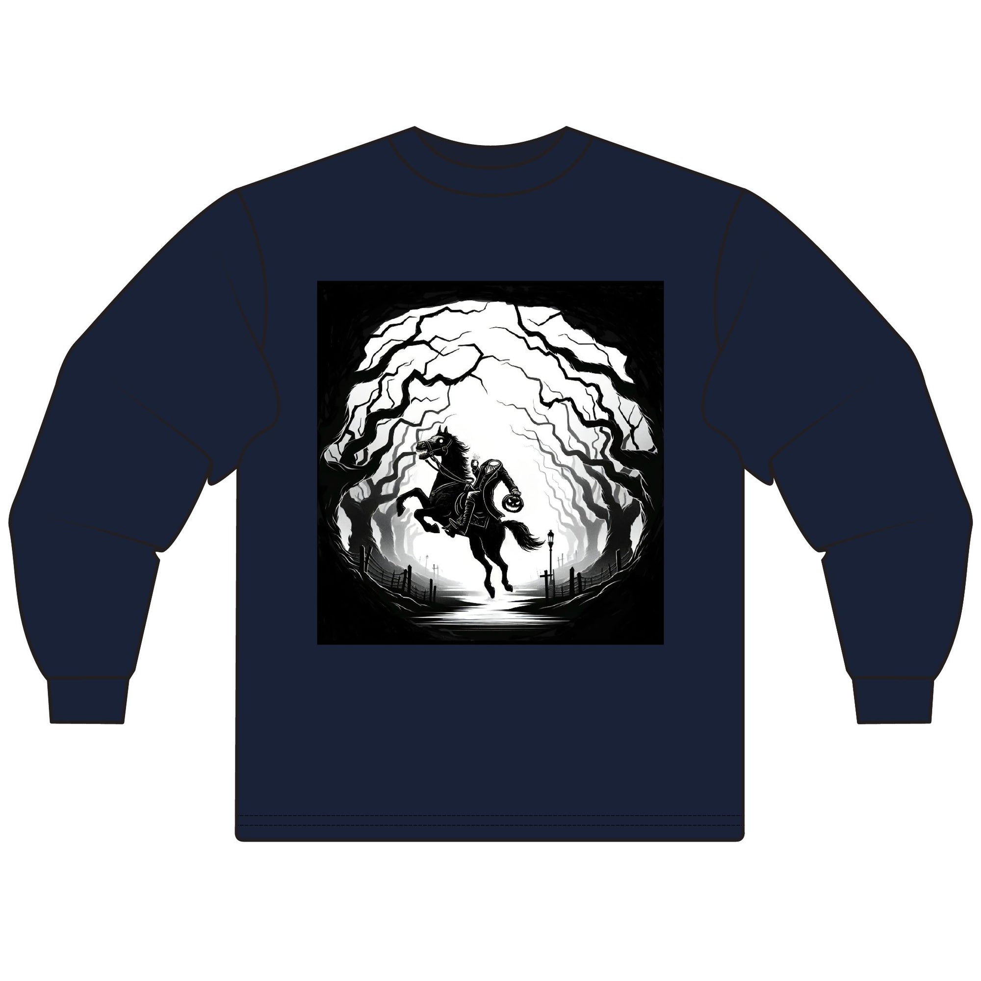 Mystical Horse Long Sleeve Tee, Unisex Shirt for Horse Lovers, Cozy T-Shirt, Gift for Animal Lovers, Perfect for Fall