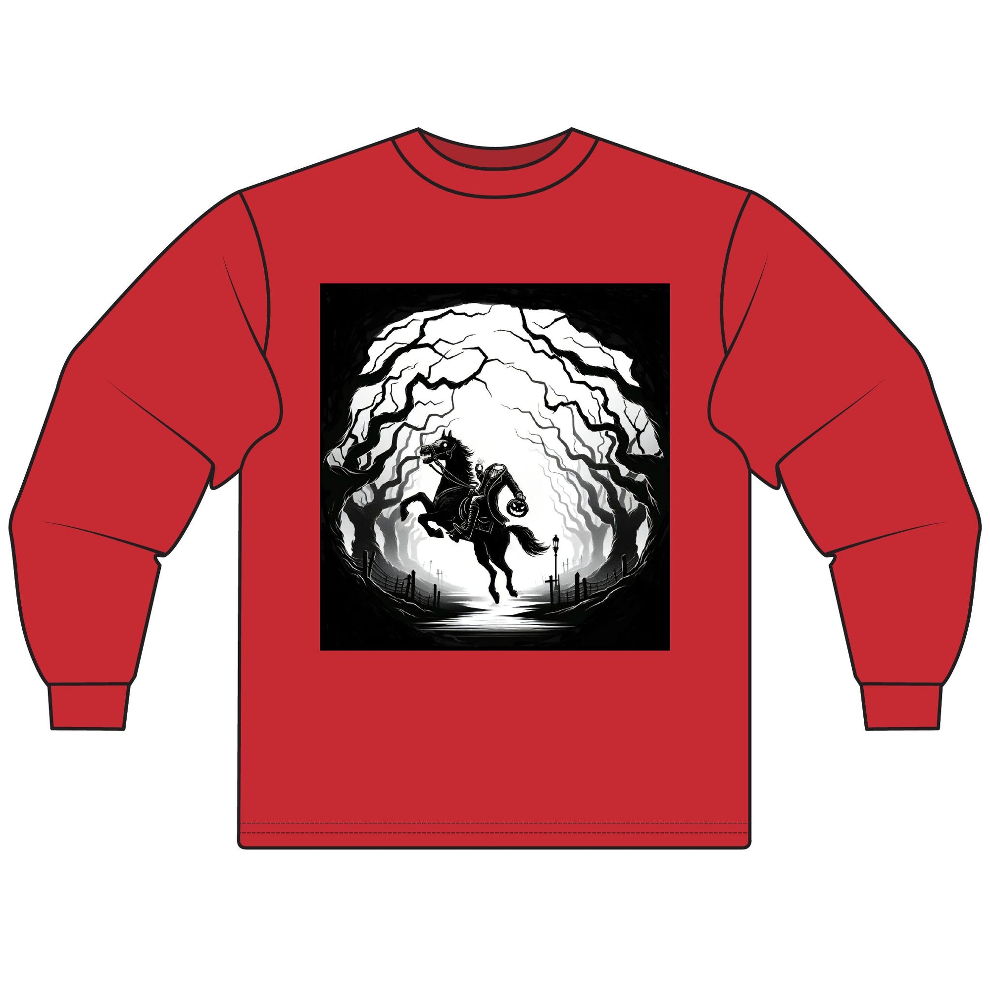 Mystical Horse Long Sleeve Tee, Unisex Shirt for Horse Lovers, Cozy T-Shirt, Gift for Animal Lovers, Perfect for Fall