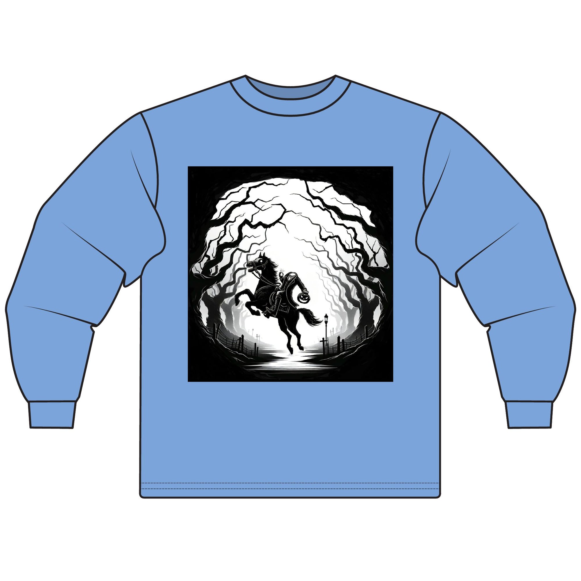 Mystical Horse Long Sleeve Tee, Unisex Shirt for Horse Lovers, Cozy T-Shirt, Gift for Animal Lovers, Perfect for Fall