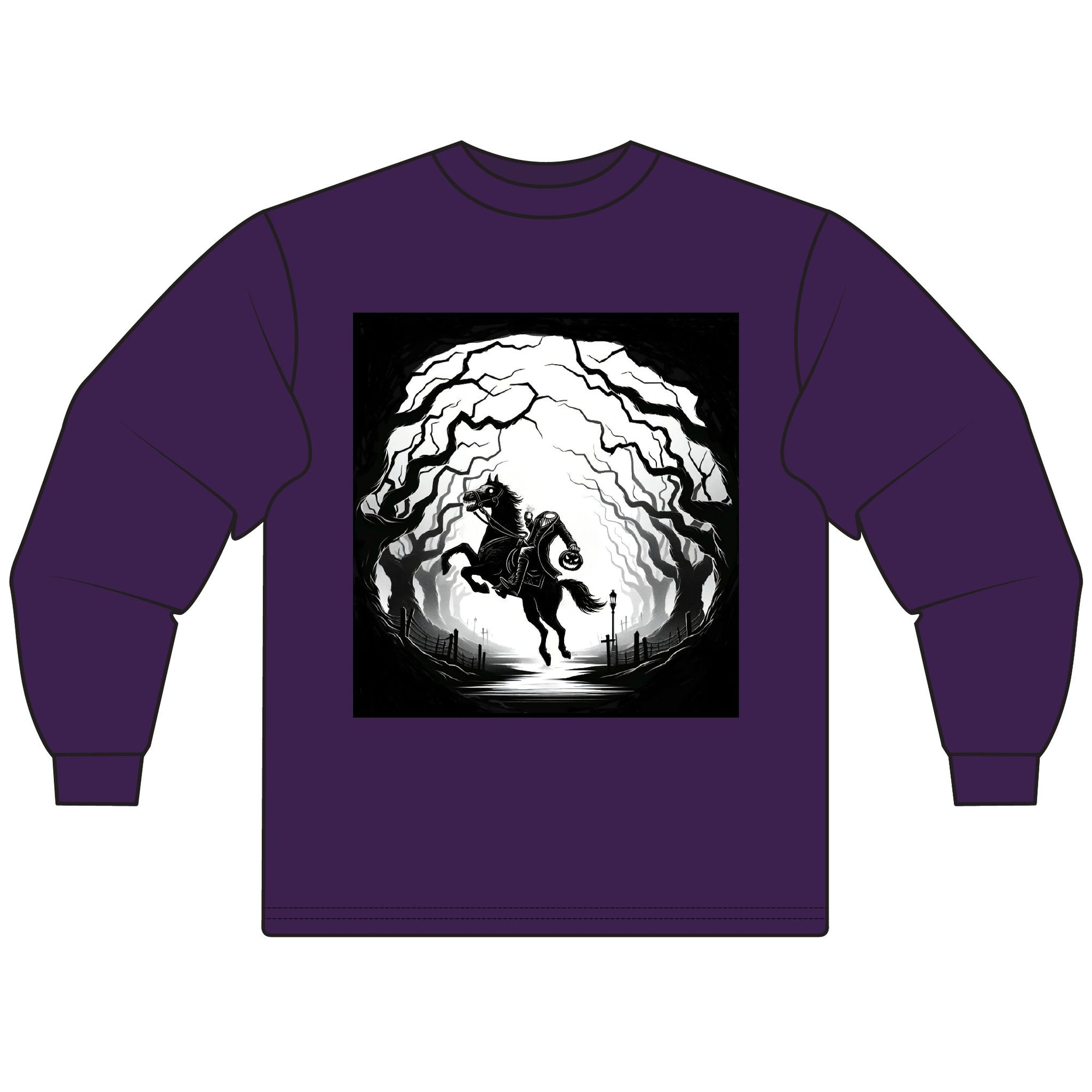 Mystical Horse Long Sleeve Tee, Unisex Shirt for Horse Lovers, Cozy T-Shirt, Gift for Animal Lovers, Perfect for Fall