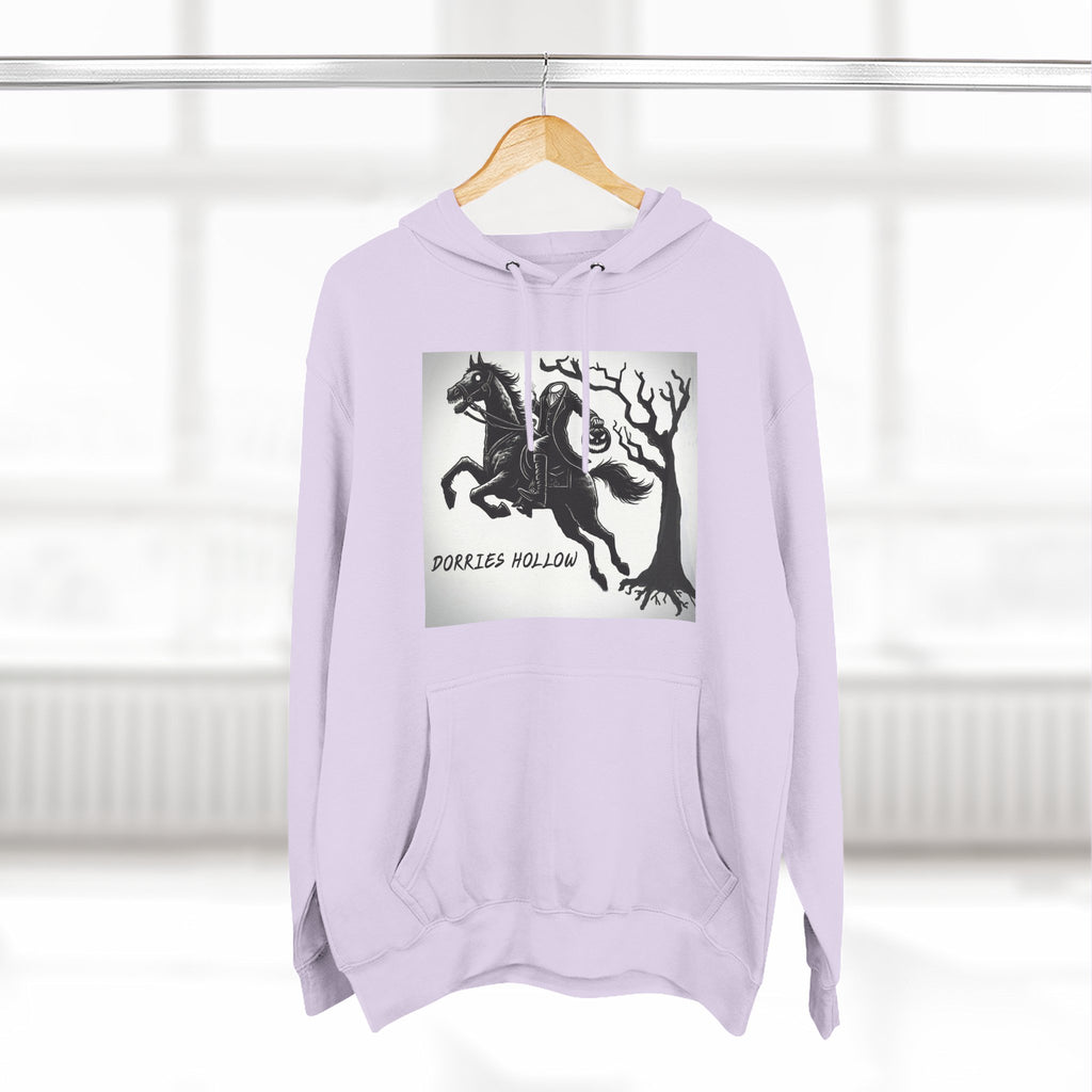 Spooky Horse Fleece Hoodie - Perfect for Fall and Halloween, Unisex Sweatshirt, Cozy Pullover, Gift for Horse Lovers