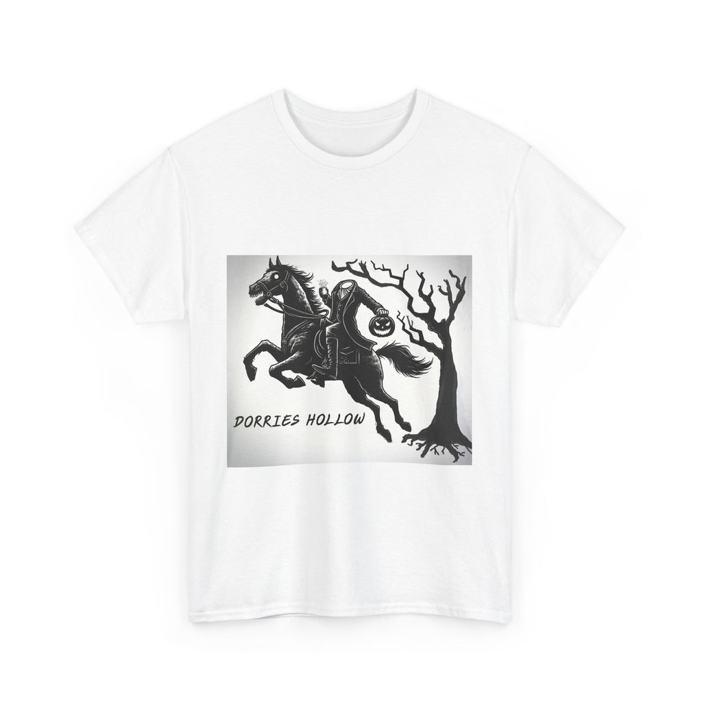 Spooky Adventure Tee - Horseman Design, Halloween Shirt, Unisex Cotton Tee, Eerie Vibe, Fall Fashion, Gift for Halloween Lovers