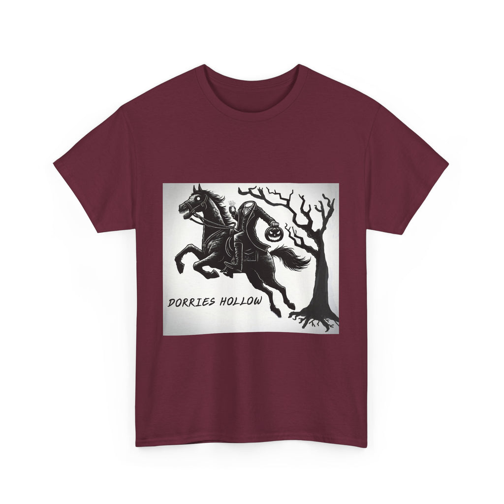 Spooky Adventure Tee - Horseman Design, Halloween Shirt, Unisex Cotton Tee, Eerie Vibe, Fall Fashion, Gift for Halloween Lovers
