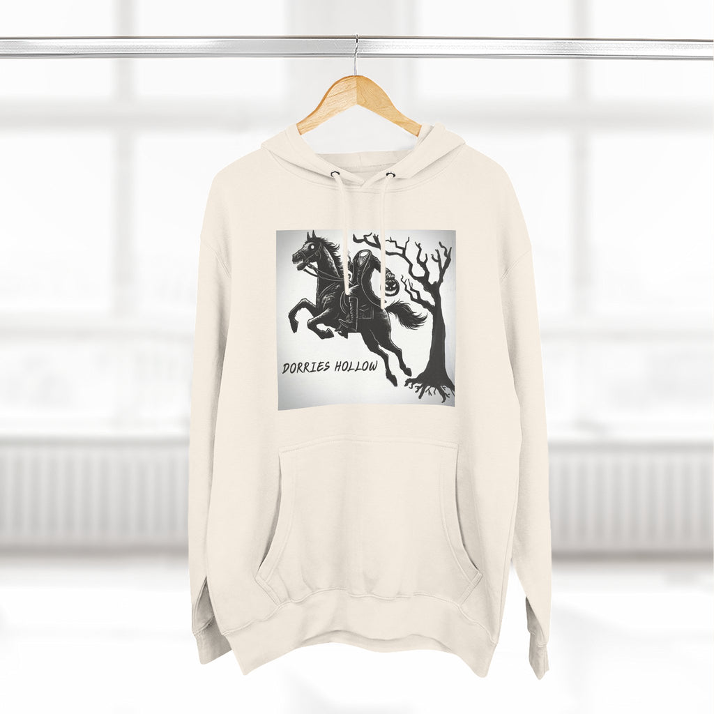 Spooky Horse Fleece Hoodie - Perfect for Fall and Halloween, Unisex Sweatshirt, Cozy Pullover, Gift for Horse Lovers