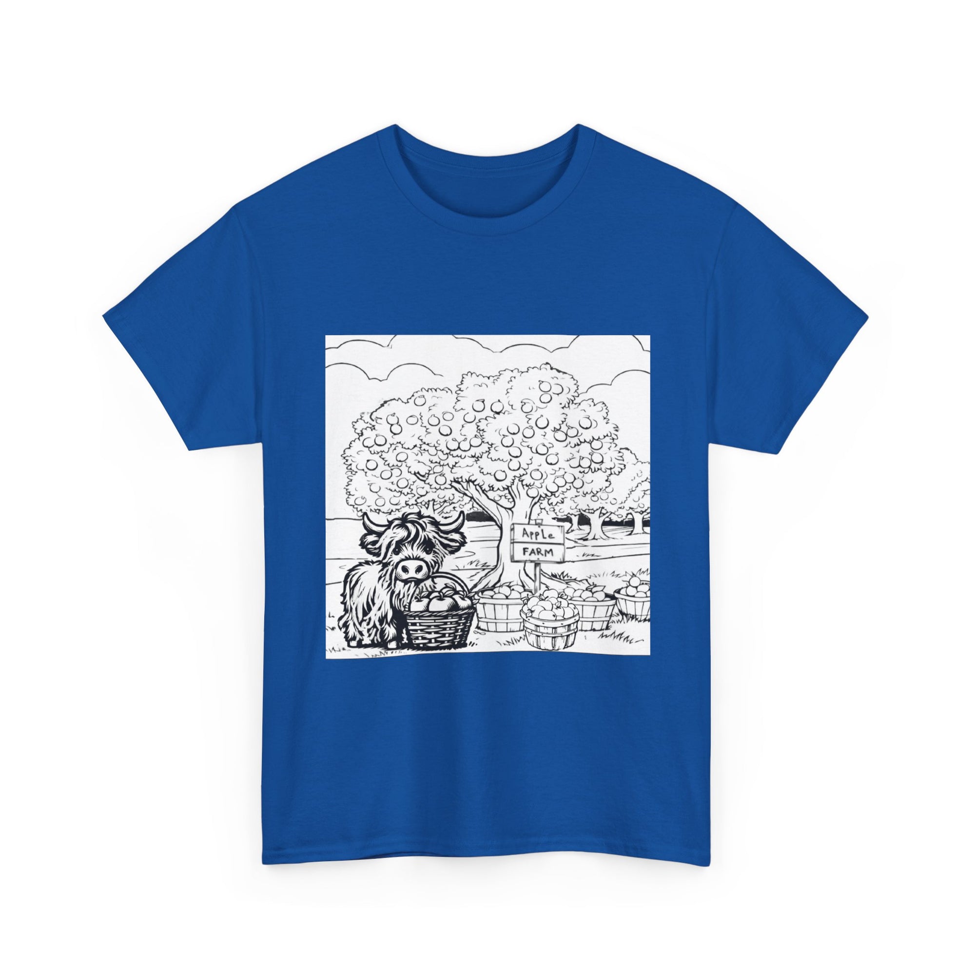 Whimsical Farm Life Tee, Casual Graphic Tee for Animal Lovers, Unisex Cotton Shirt for Summer