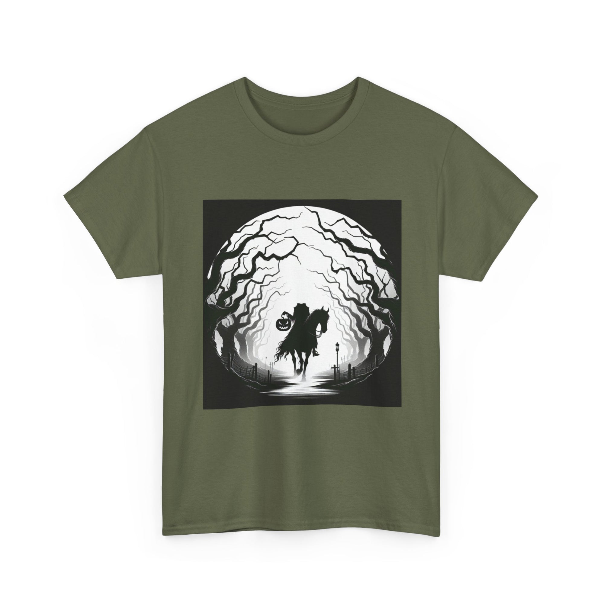 Dark Fantasy Unisex Heavy Cotton Tee, Graphic T-Shirt, Halloween Shirt, Gift for Gamers, Spooky Tee, Casual Wear