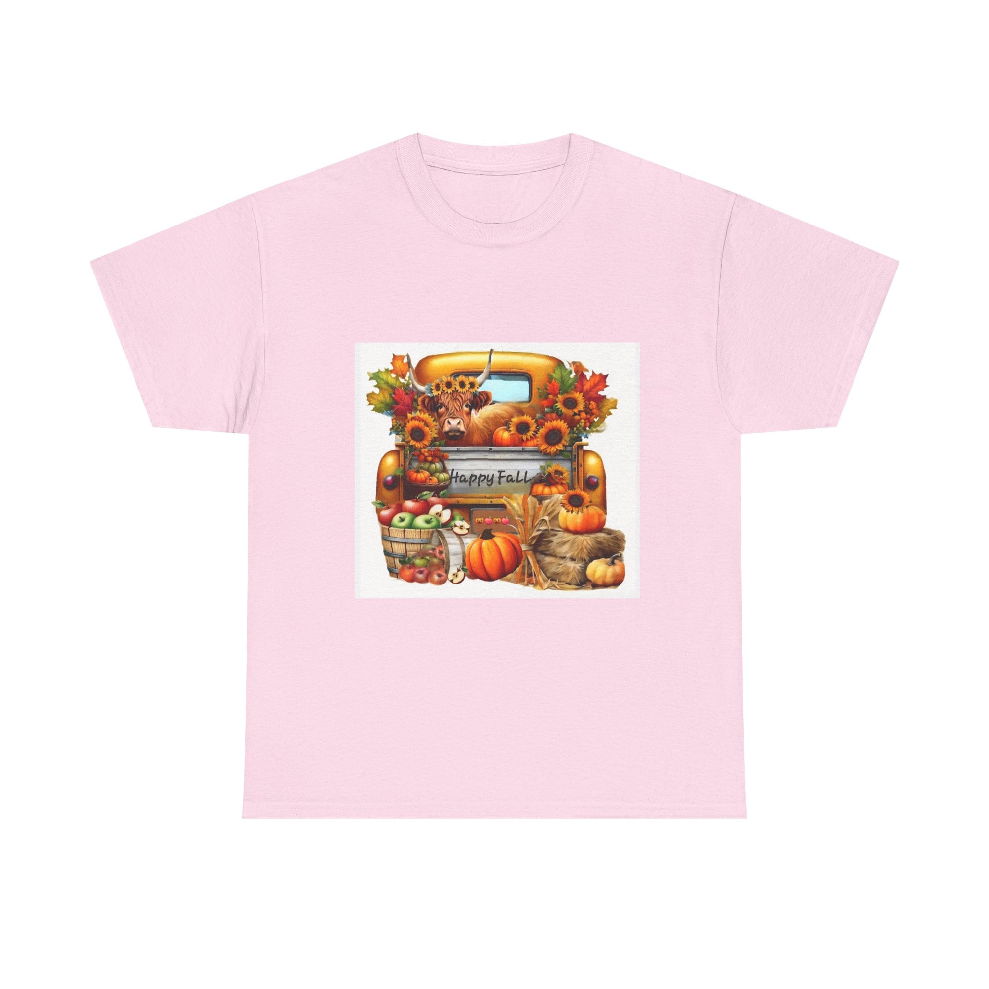 Autumn Vibes Unisex Heavy Cotton Tee - Perfect for Fall Celebrations, Thanksgiving Gatherings, Cozy Outings, Seasonal Wardrobe