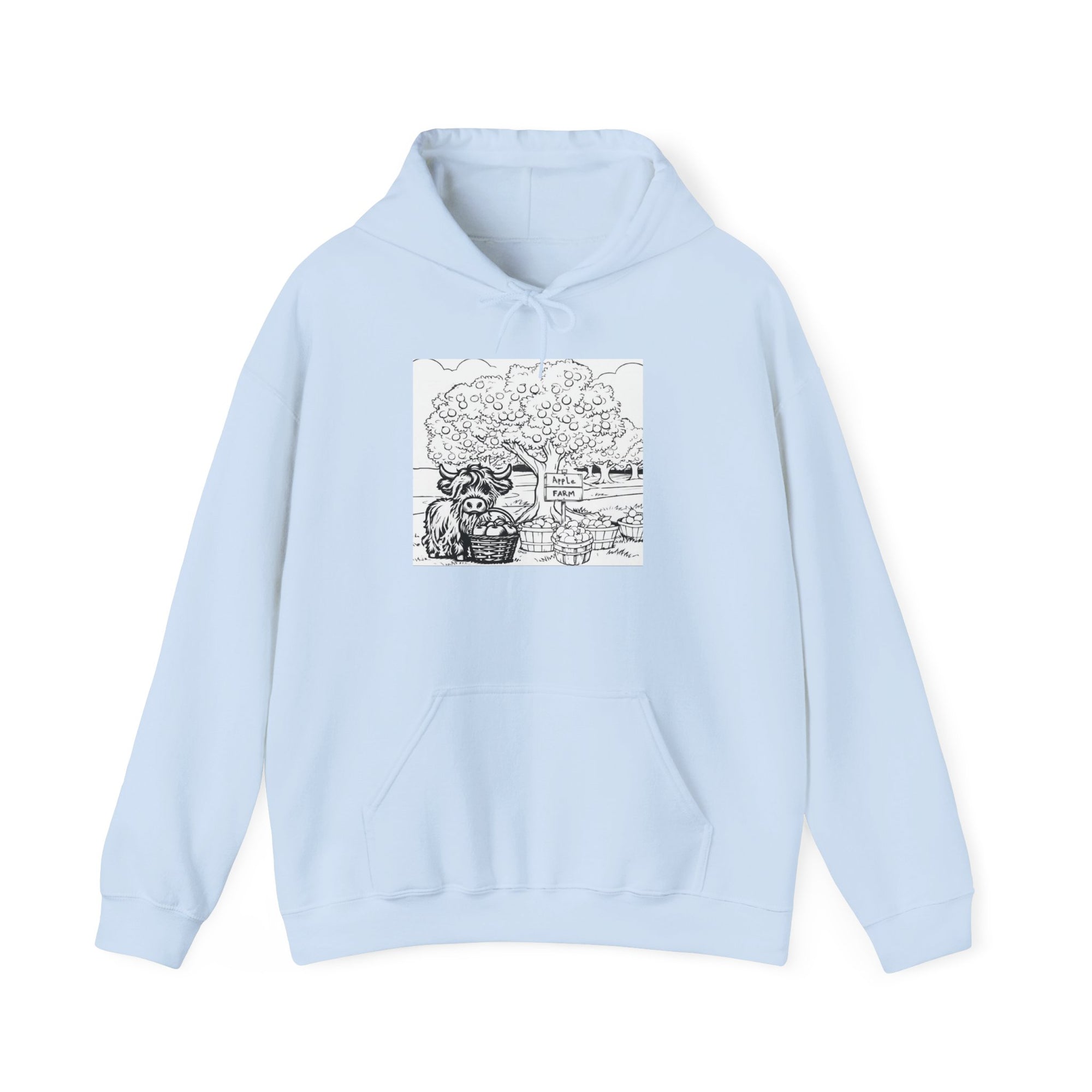 Cozy Nature Highland cow Hoodie, Unisex Sweatshirt, Perfect Gift for Friends, Fall Fashion, Outdoor Adventures, Earth Day