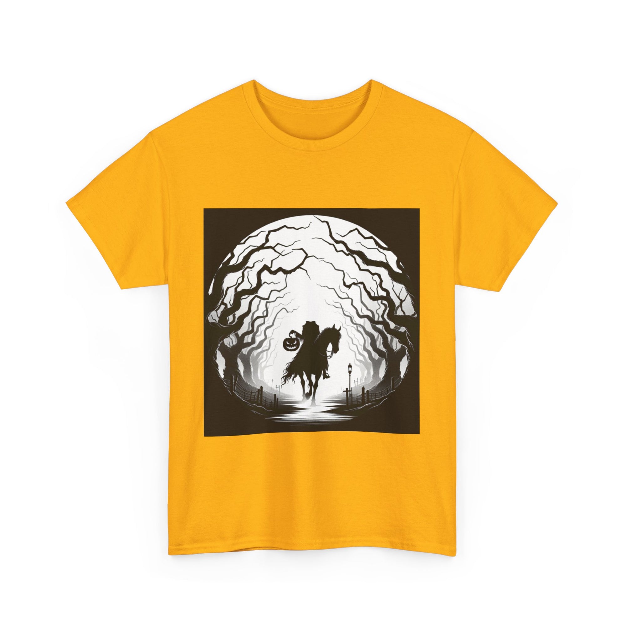 Dark Fantasy Unisex Heavy Cotton Tee, Graphic T-Shirt, Halloween Shirt, Gift for Gamers, Spooky Tee, Casual Wear