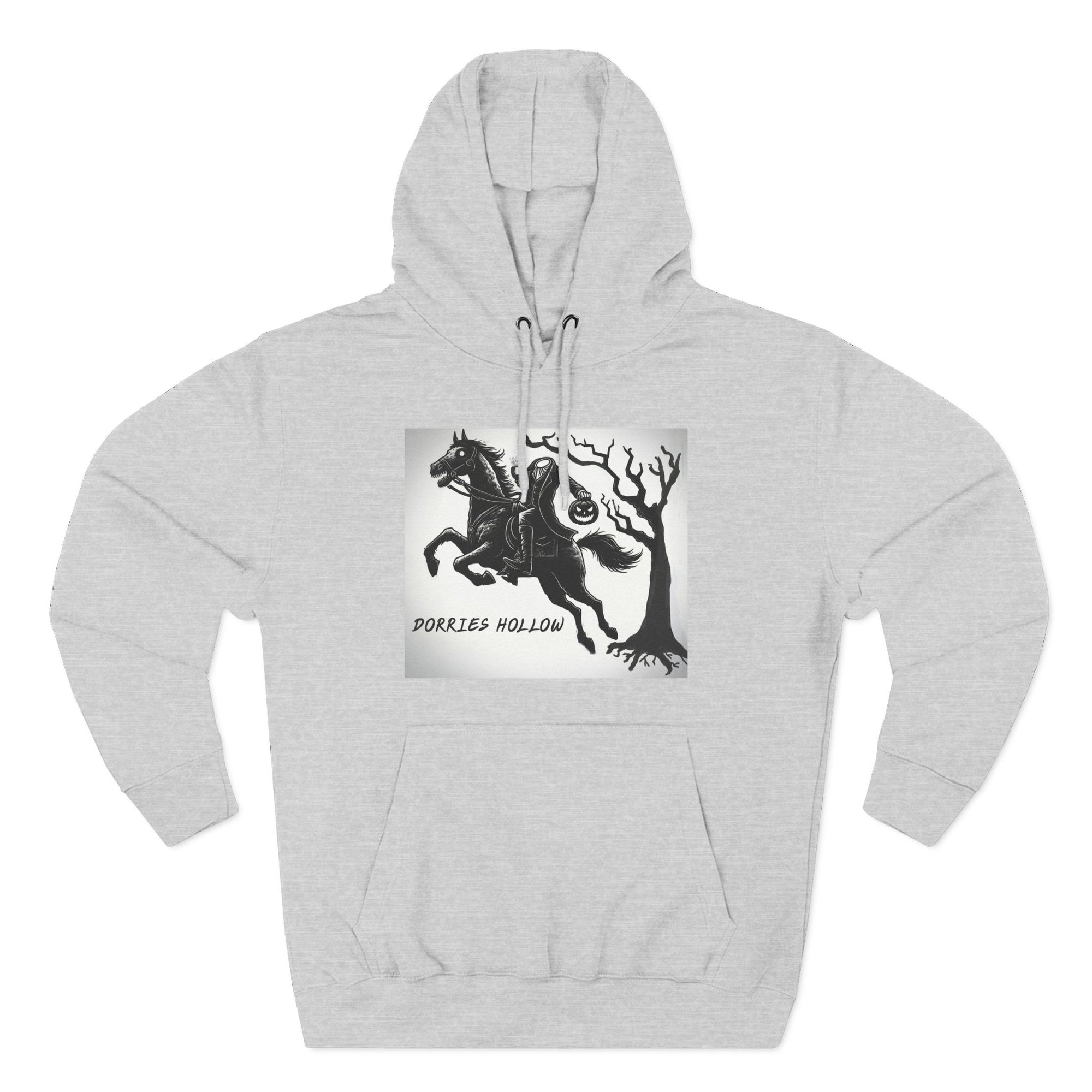 Spooky Horse Fleece Hoodie - Perfect for Fall and Halloween, Unisex Sweatshirt, Cozy Pullover, Gift for Horse Lovers