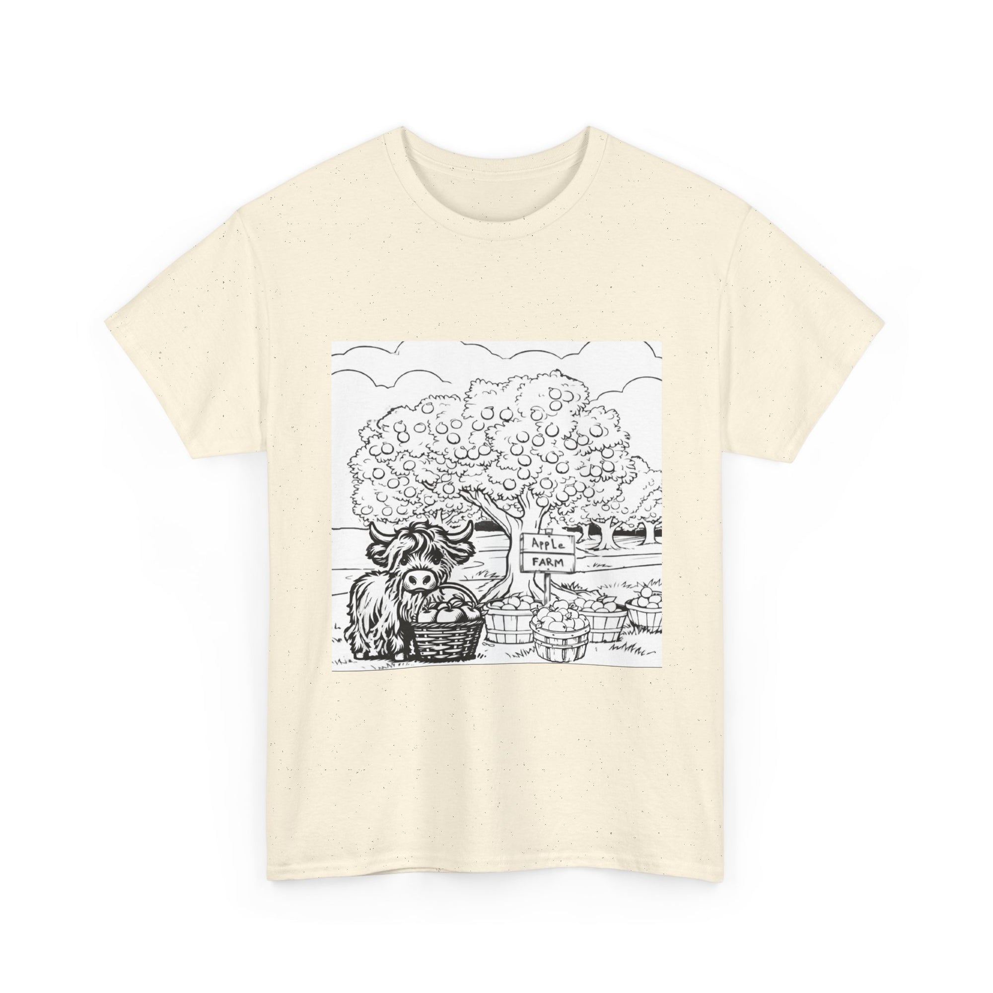 Whimsical Farm Life Tee, Casual Graphic Tee for Animal Lovers, Unisex Cotton Shirt for Summer