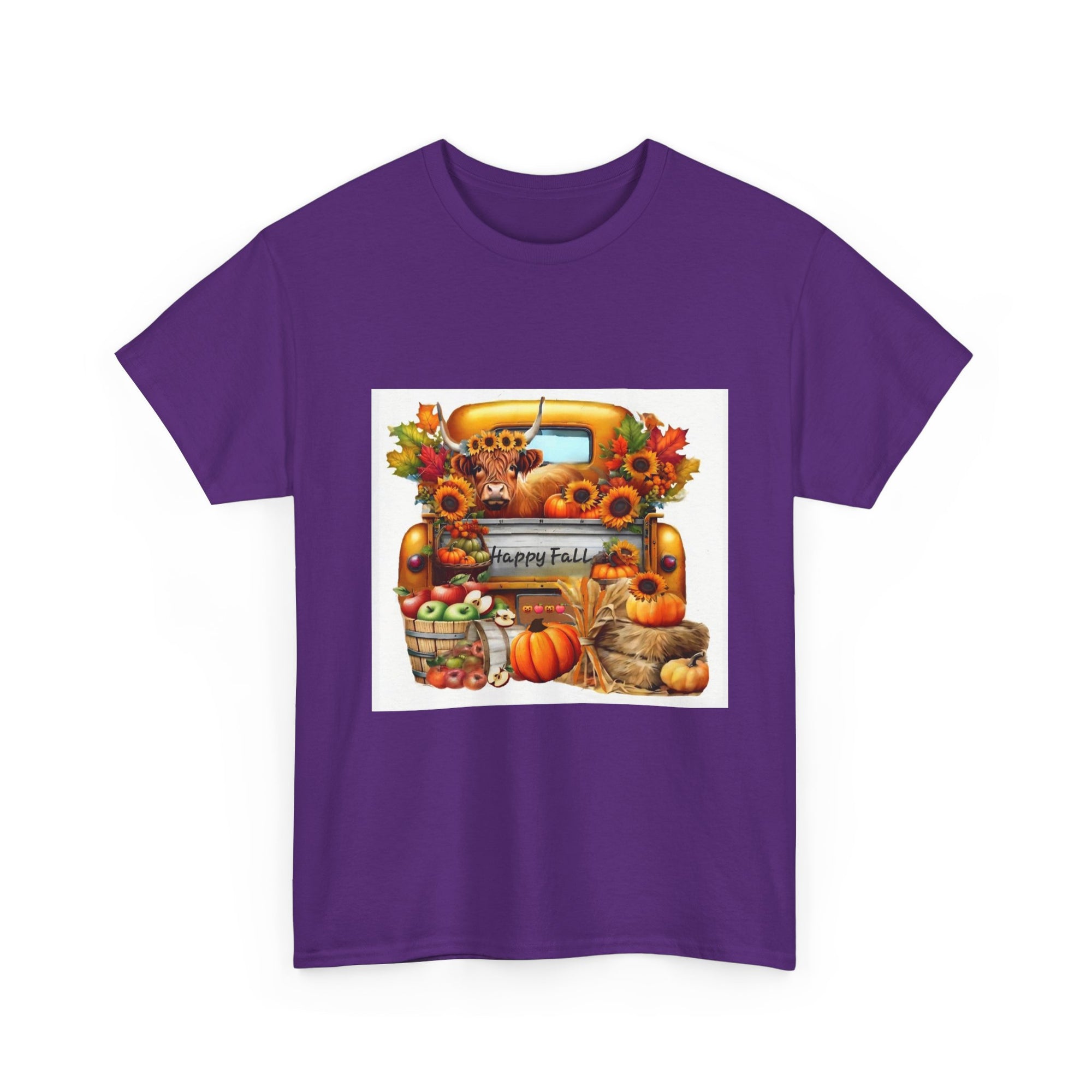 Autumn Vibes Unisex Heavy Cotton Tee - Perfect for Fall Celebrations, Thanksgiving Gatherings, Cozy Outings, Seasonal Wardrobe