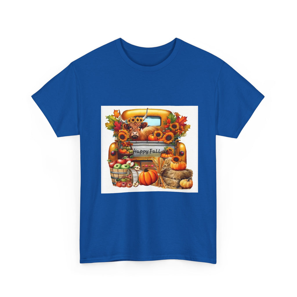 Autumn Vibes Unisex Heavy Cotton Tee - Perfect for Fall Celebrations, Thanksgiving Gatherings, Cozy Outings, Seasonal Wardrobe
