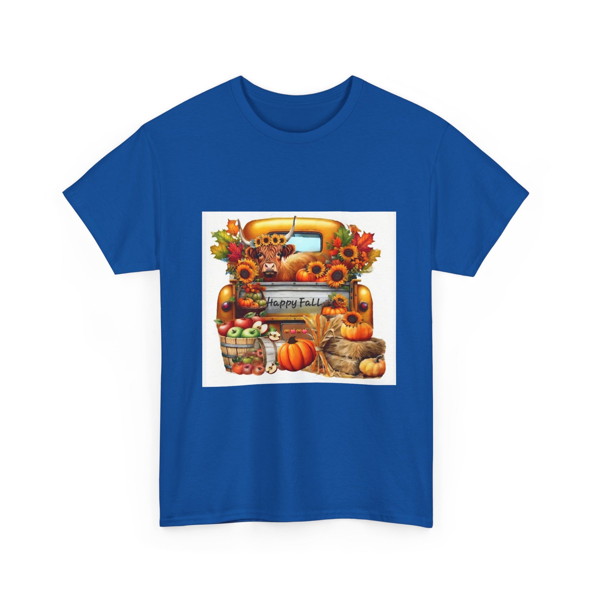Autumn Vibes Unisex Heavy Cotton Tee - Perfect for Fall Celebrations, Thanksgiving Gatherings, Cozy Outings, Seasonal Wardrobe