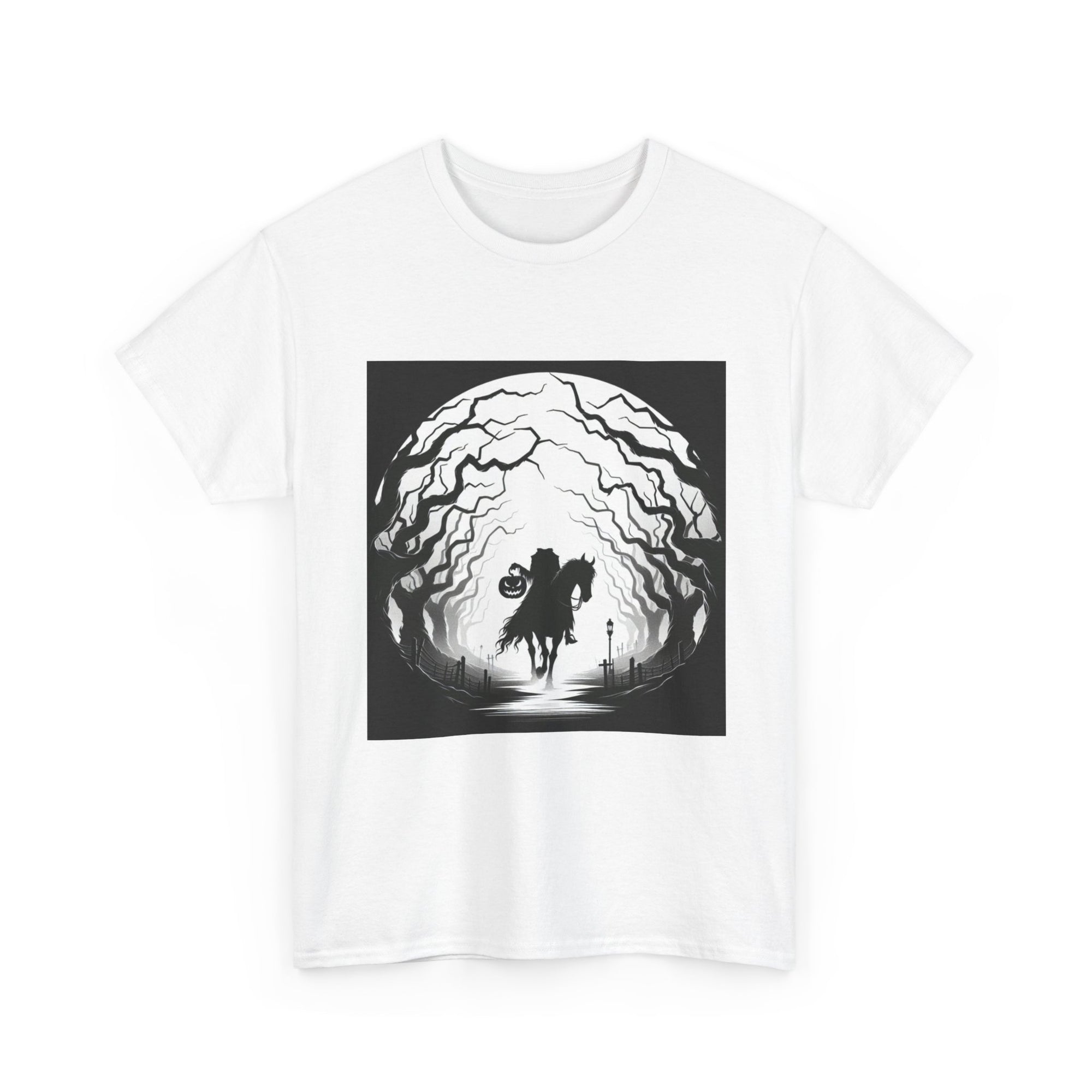 Dark Fantasy Unisex Heavy Cotton Tee, Graphic T-Shirt, Halloween Shirt, Gift for Gamers, Spooky Tee, Casual Wear