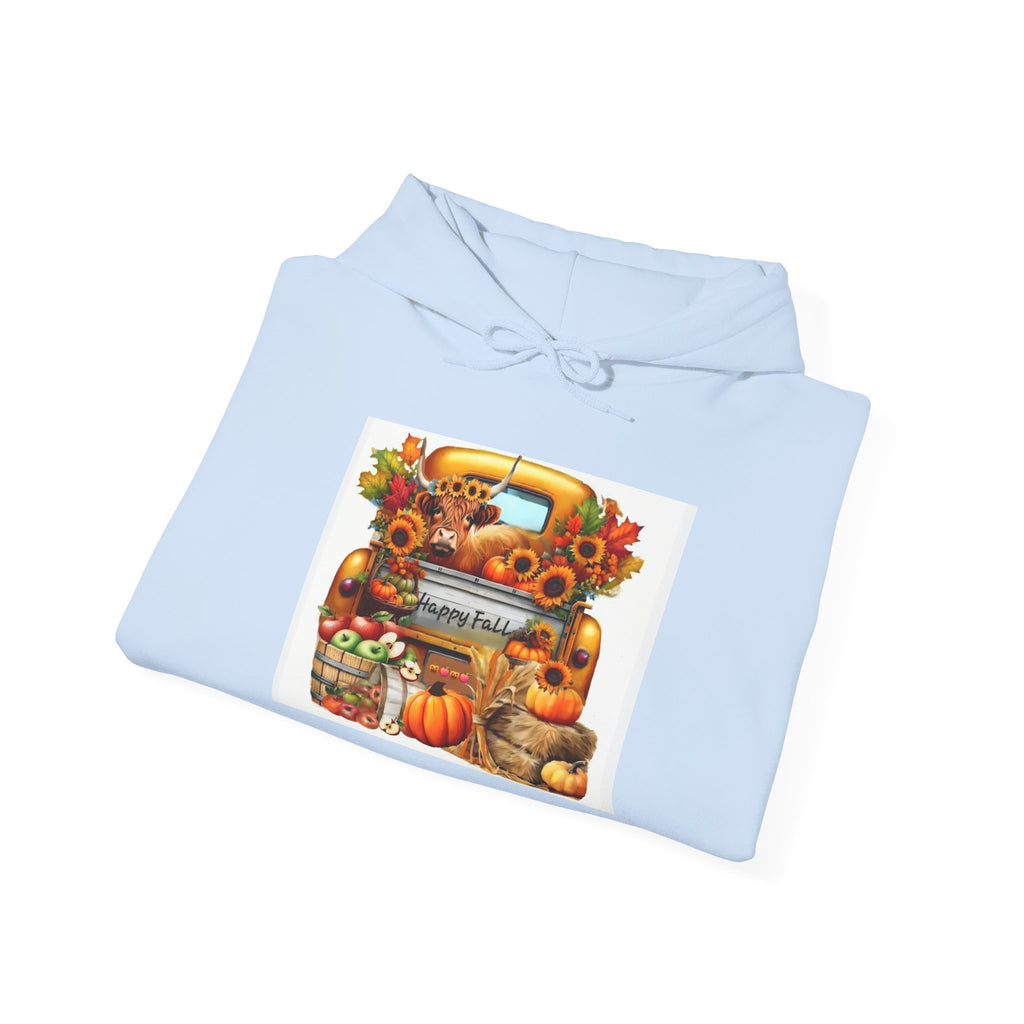 Autumn Harvest Hoodie, Cozy Fall Sweatshirt, Thanksgiving Gift, Pumpkin Patch Apparel, Unisex Hooded Sweatshirt