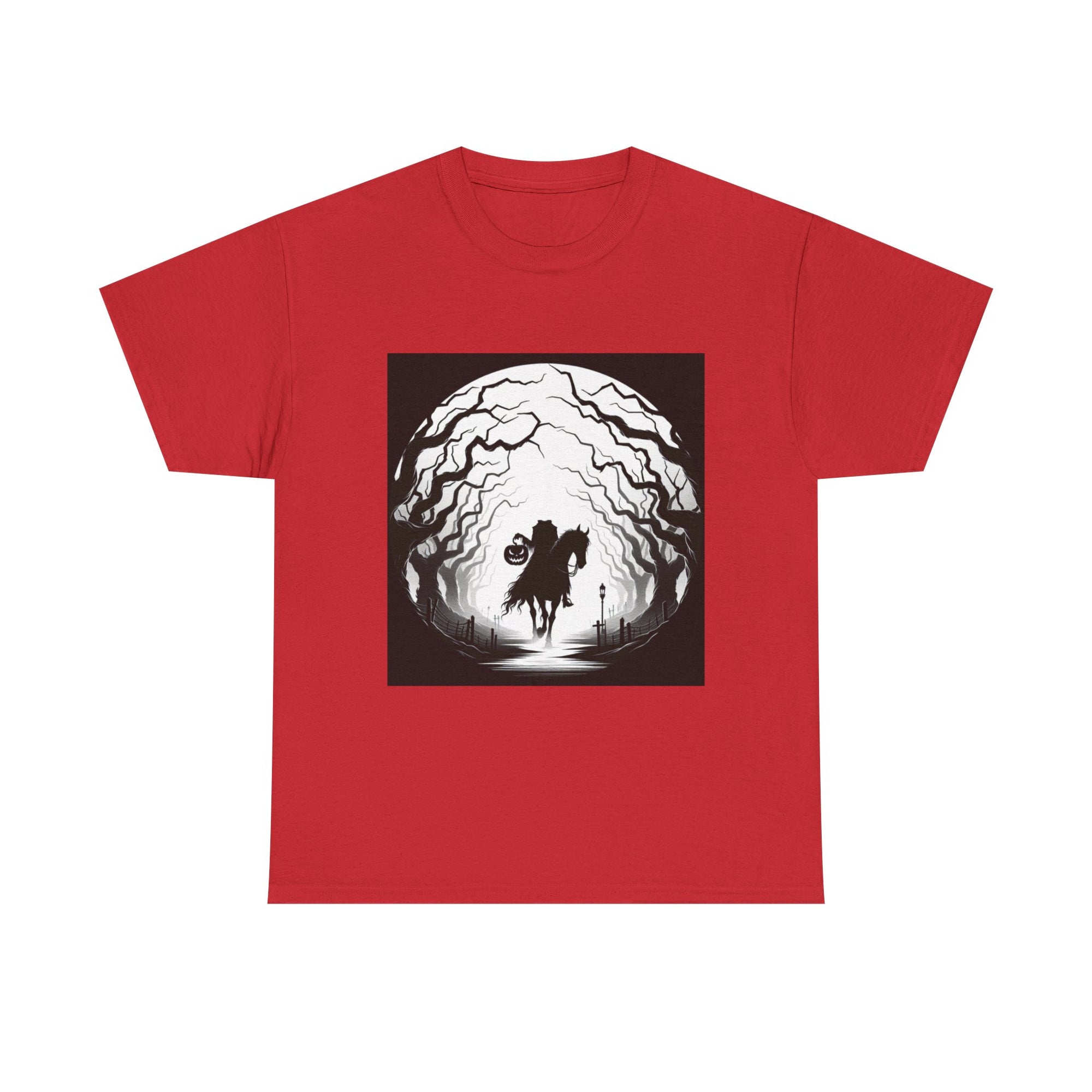 Dark Fantasy Unisex Heavy Cotton Tee, Graphic T-Shirt, Halloween Shirt, Gift for Gamers, Spooky Tee, Casual Wear