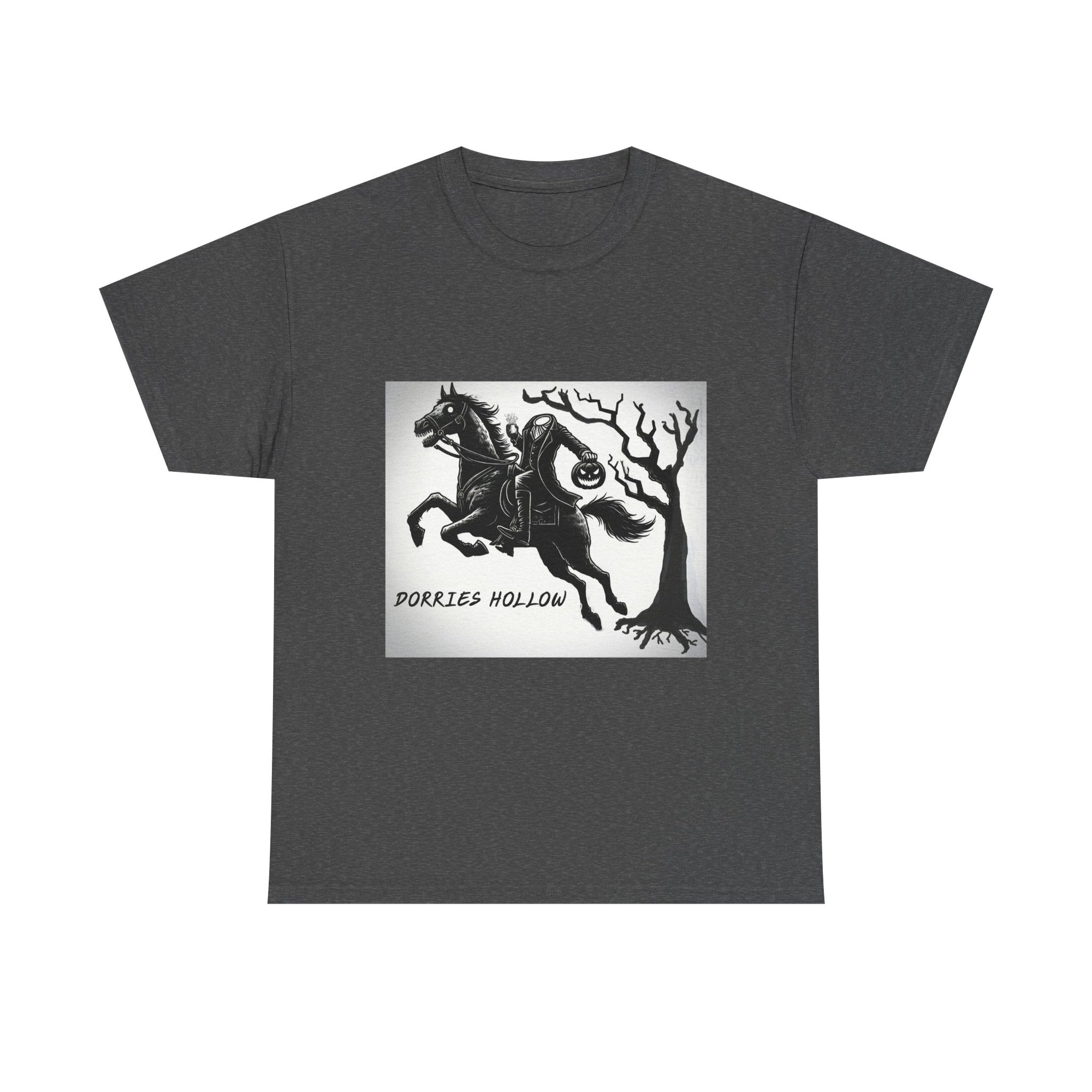 Spooky Adventure Tee - Horseman Design, Halloween Shirt, Unisex Cotton Tee, Eerie Vibe, Fall Fashion, Gift for Halloween Lovers
