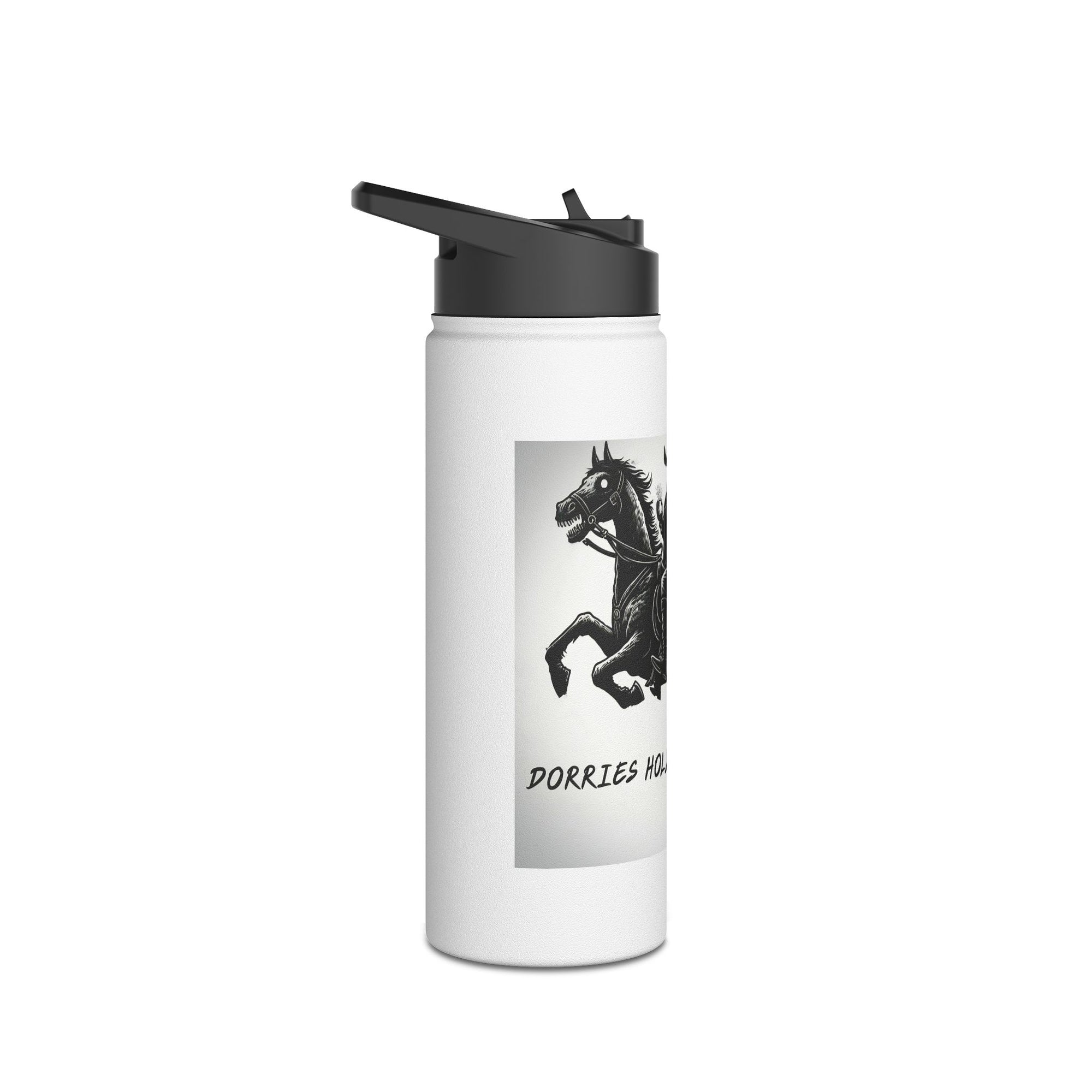 Spooky Stainless Steel Water Bottle, Ichabod Crane Design, Halloween Gift, Eco-Friendly Water Container, Outdoor Adventure