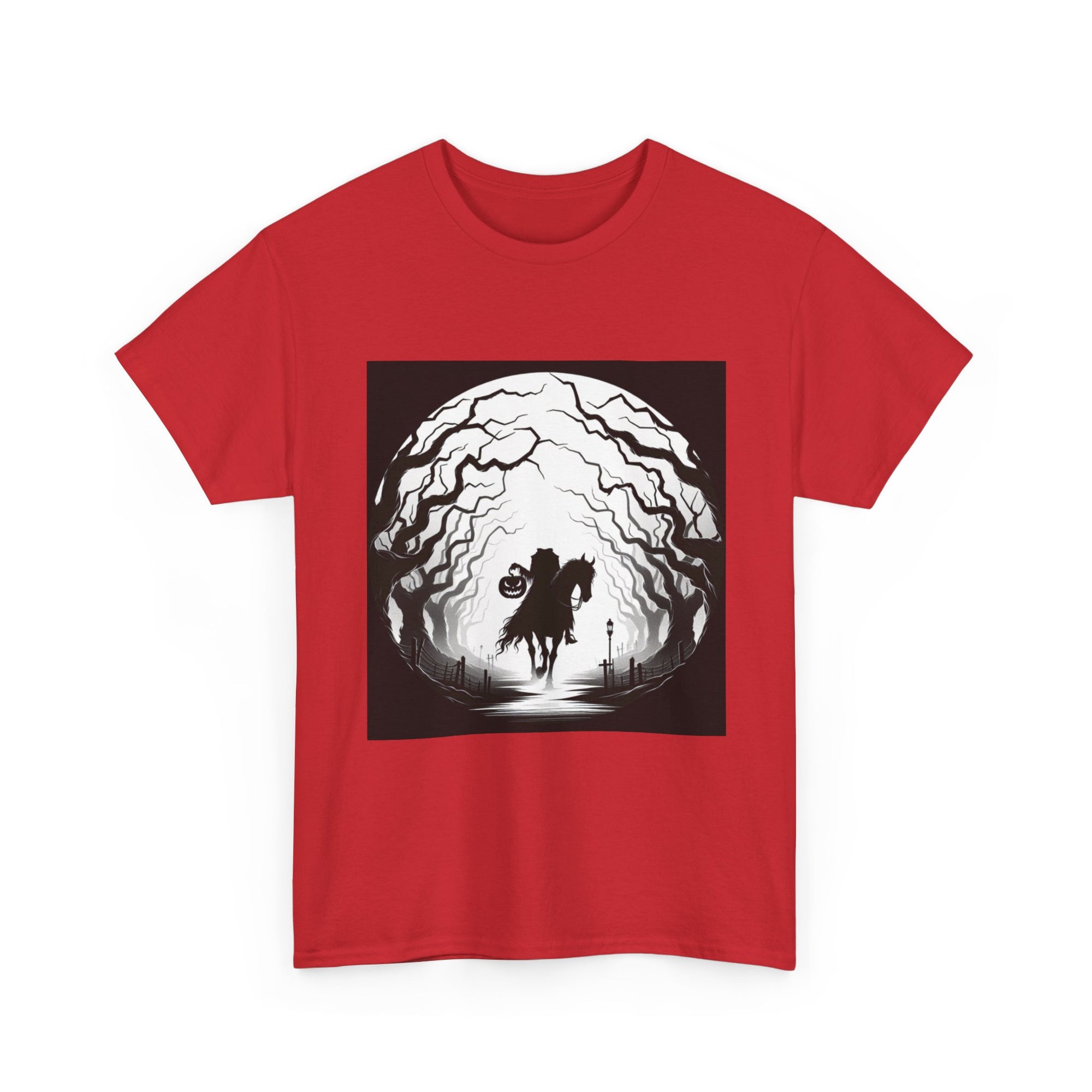 Dark Fantasy Unisex Heavy Cotton Tee, Graphic T-Shirt, Halloween Shirt, Gift for Gamers, Spooky Tee, Casual Wear