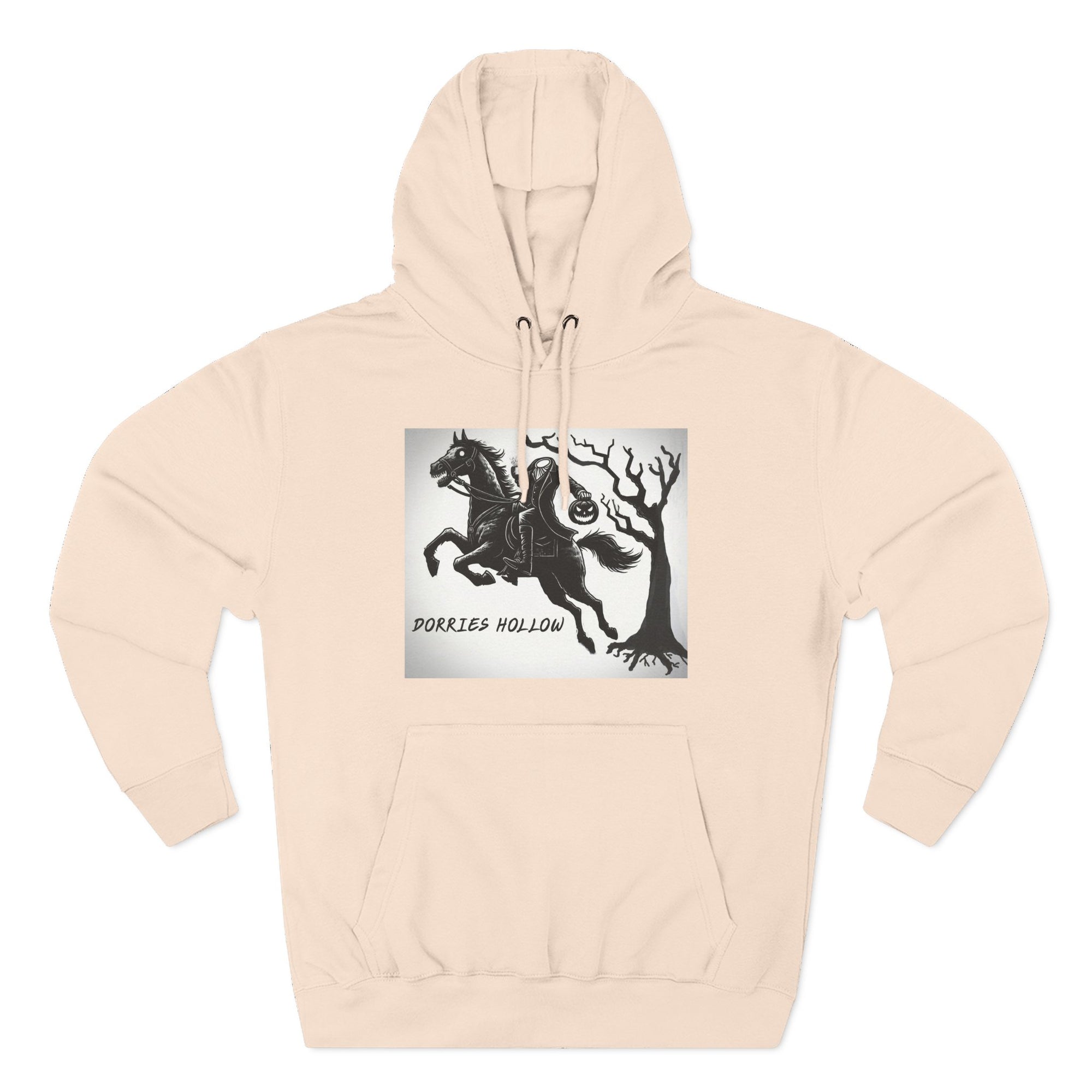 Spooky Horse Fleece Hoodie - Perfect for Fall and Halloween, Unisex Sweatshirt, Cozy Pullover, Gift for Horse Lovers