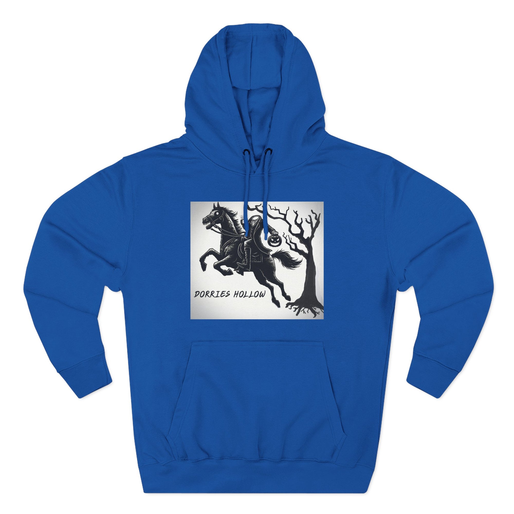 Spooky Horse Fleece Hoodie - Perfect for Fall and Halloween, Unisex Sweatshirt, Cozy Pullover, Gift for Horse Lovers
