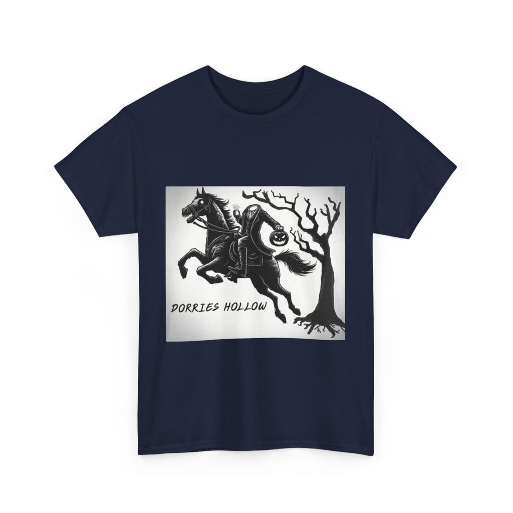 Spooky Adventure Tee - Horseman Design, Halloween Shirt, Unisex Cotton Tee, Eerie Vibe, Fall Fashion, Gift for Halloween Lovers