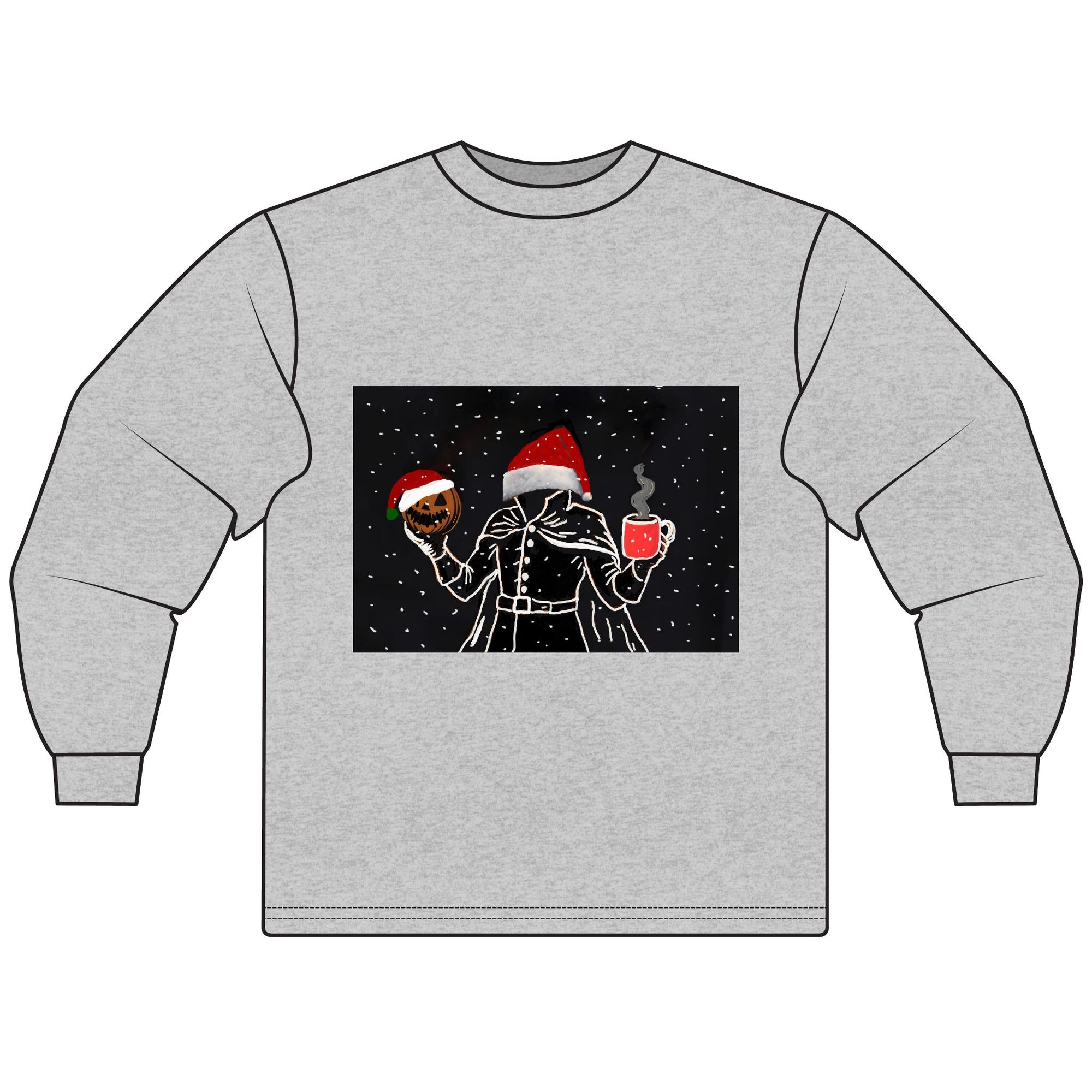 Festive Holiday Long Sleeve T-Shirt - Cozy Christmas Sweater, Seasonal Apparel, Unisex Winter Wear, Perfect Gift for Holiday Celebrations
