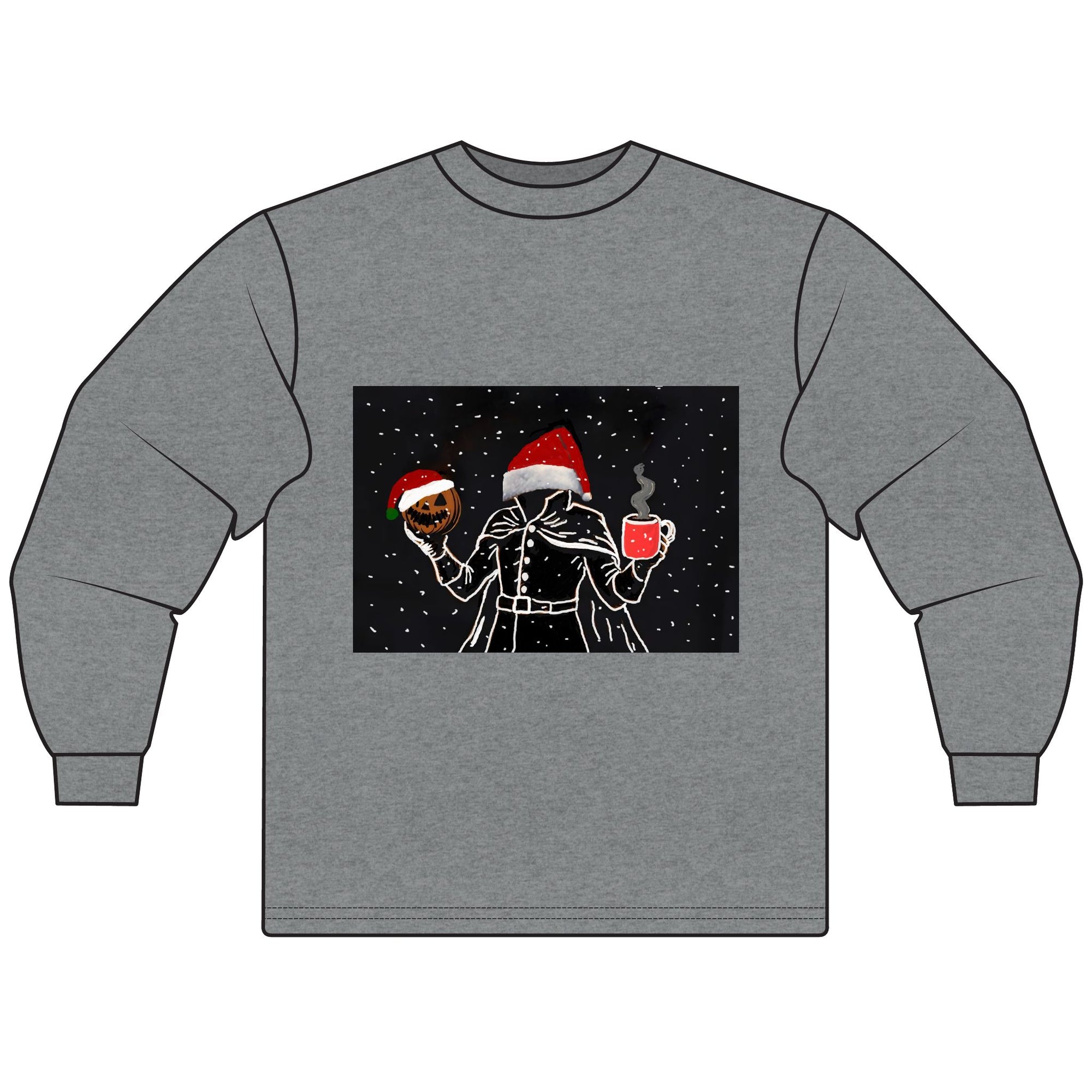Festive Holiday Long Sleeve T-Shirt - Cozy Christmas Sweater, Seasonal Apparel, Unisex Winter Wear, Perfect Gift for Holiday Celebrations
