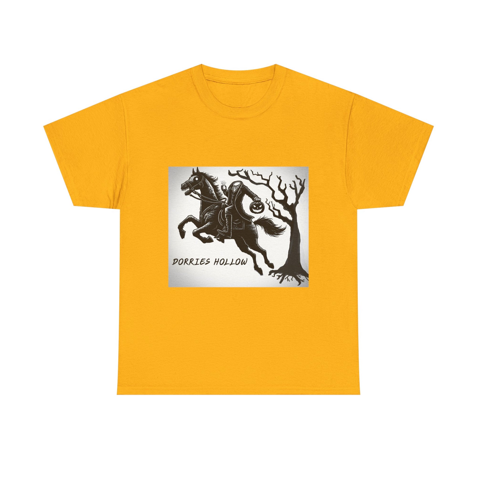 Spooky Adventure Tee - Horseman Design, Halloween Shirt, Unisex Cotton Tee, Eerie Vibe, Fall Fashion, Gift for Halloween Lovers