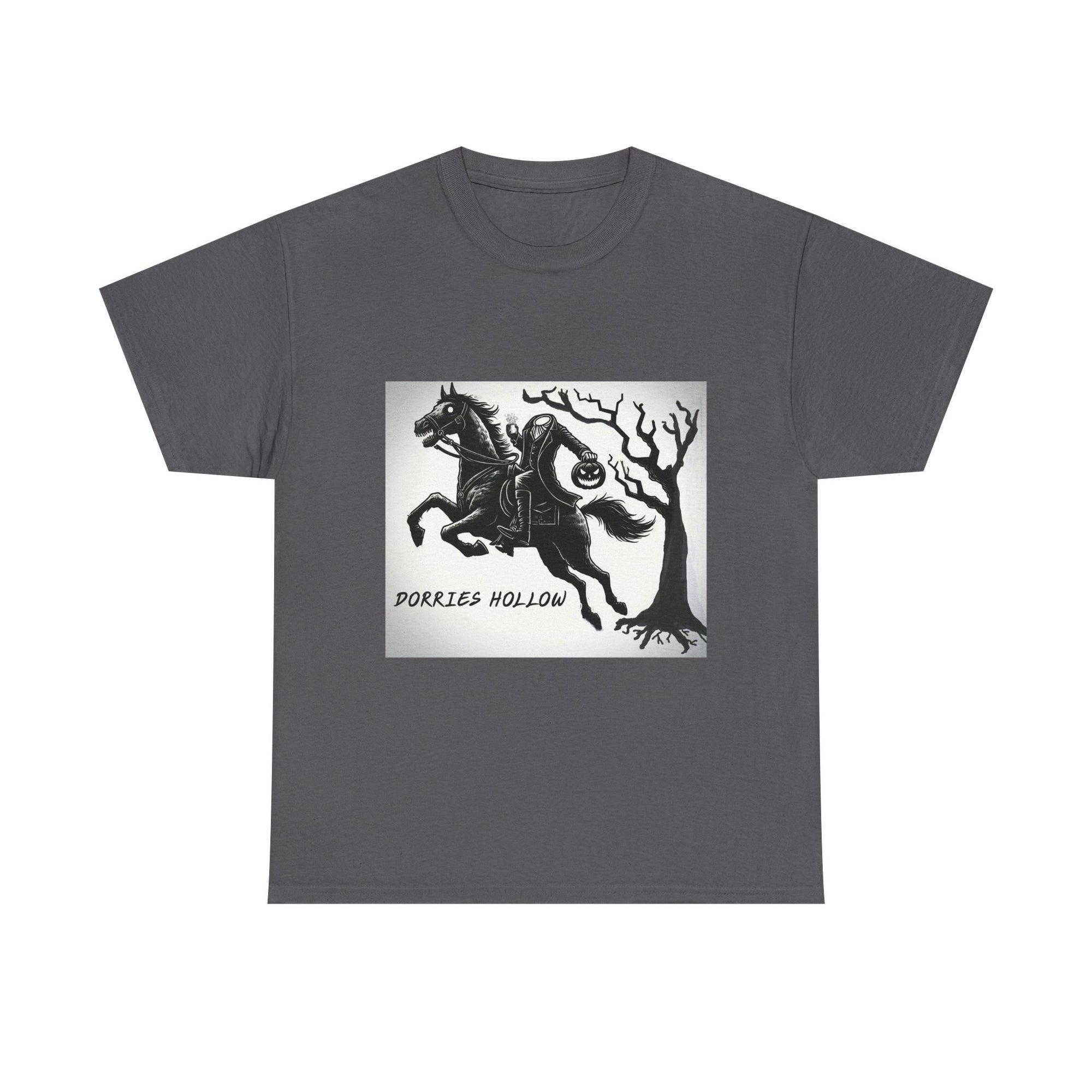 Spooky Adventure Tee - Horseman Design, Halloween Shirt, Unisex Cotton Tee, Eerie Vibe, Fall Fashion, Gift for Halloween Lovers