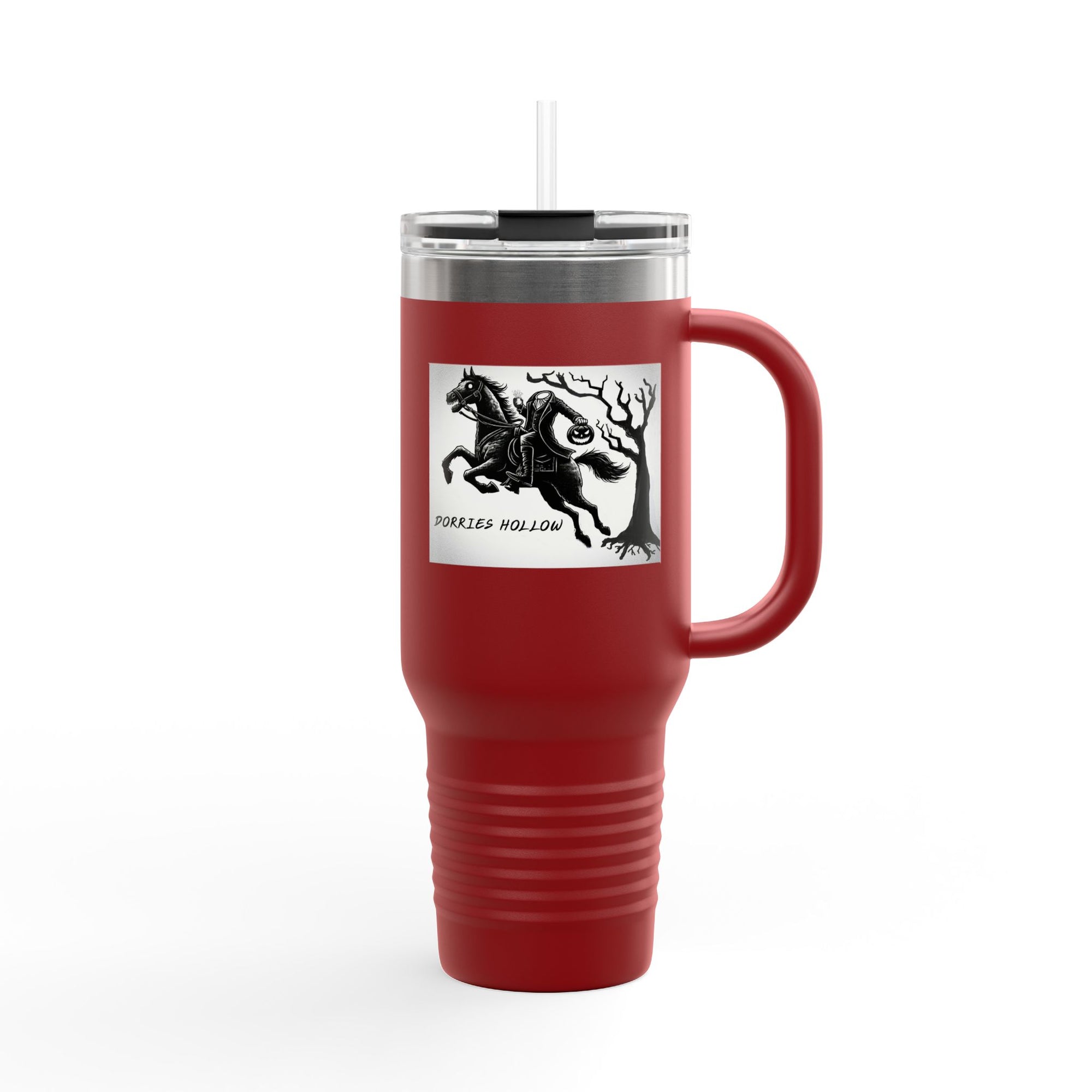 Spooky Ride Insulated Travel Mug, Perfect for Halloween Parties, Road Trips, Gift for Horse Lovers, Eco-Friendly Drinkware