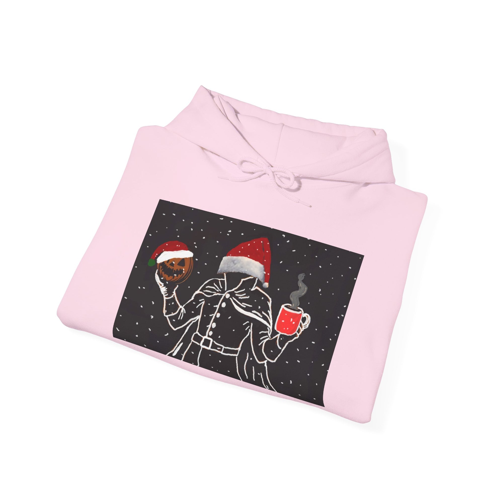 Festive Holiday Headless horseman Sweatshirt, Unisex Cozy Hoodie for Christmas, Ugly Sweater Replacement, Gift for Him or Her