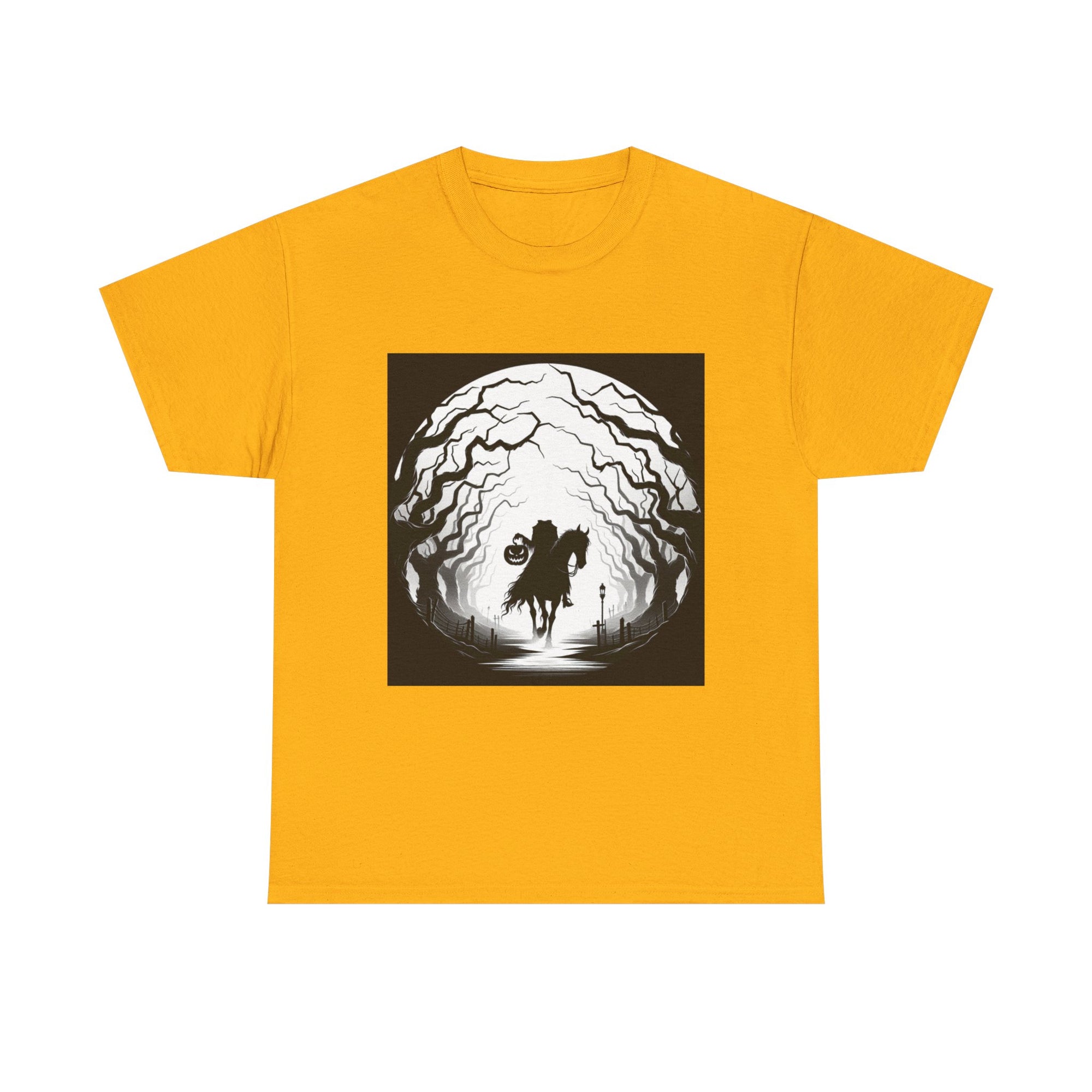 Dark Fantasy Unisex Heavy Cotton Tee, Graphic T-Shirt, Halloween Shirt, Gift for Gamers, Spooky Tee, Casual Wear