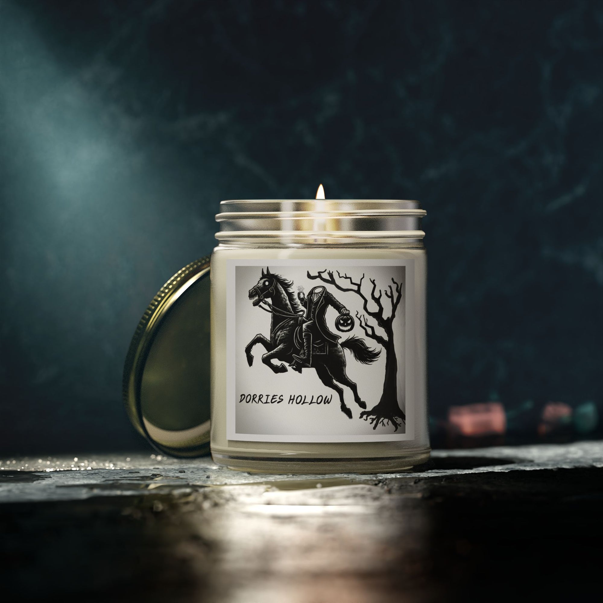 Eerie Scented Candle, Spooky Home Decor, Witchy Gift, Perfect for Halloween, Cozy Candlelight, Haunted Atmosphere