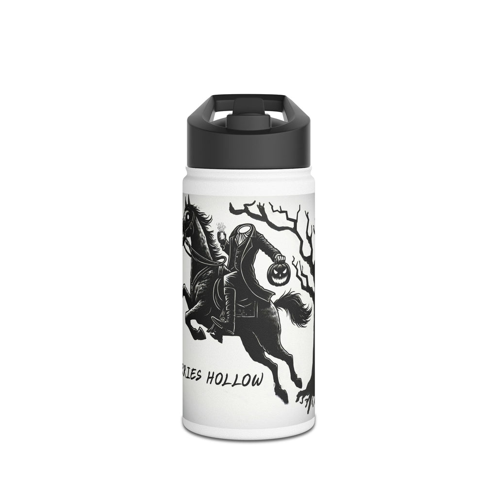 Spooky Stainless Steel Water Bottle, Ichabod Crane Design, Halloween Gift, Eco-Friendly Water Container, Outdoor Adventure