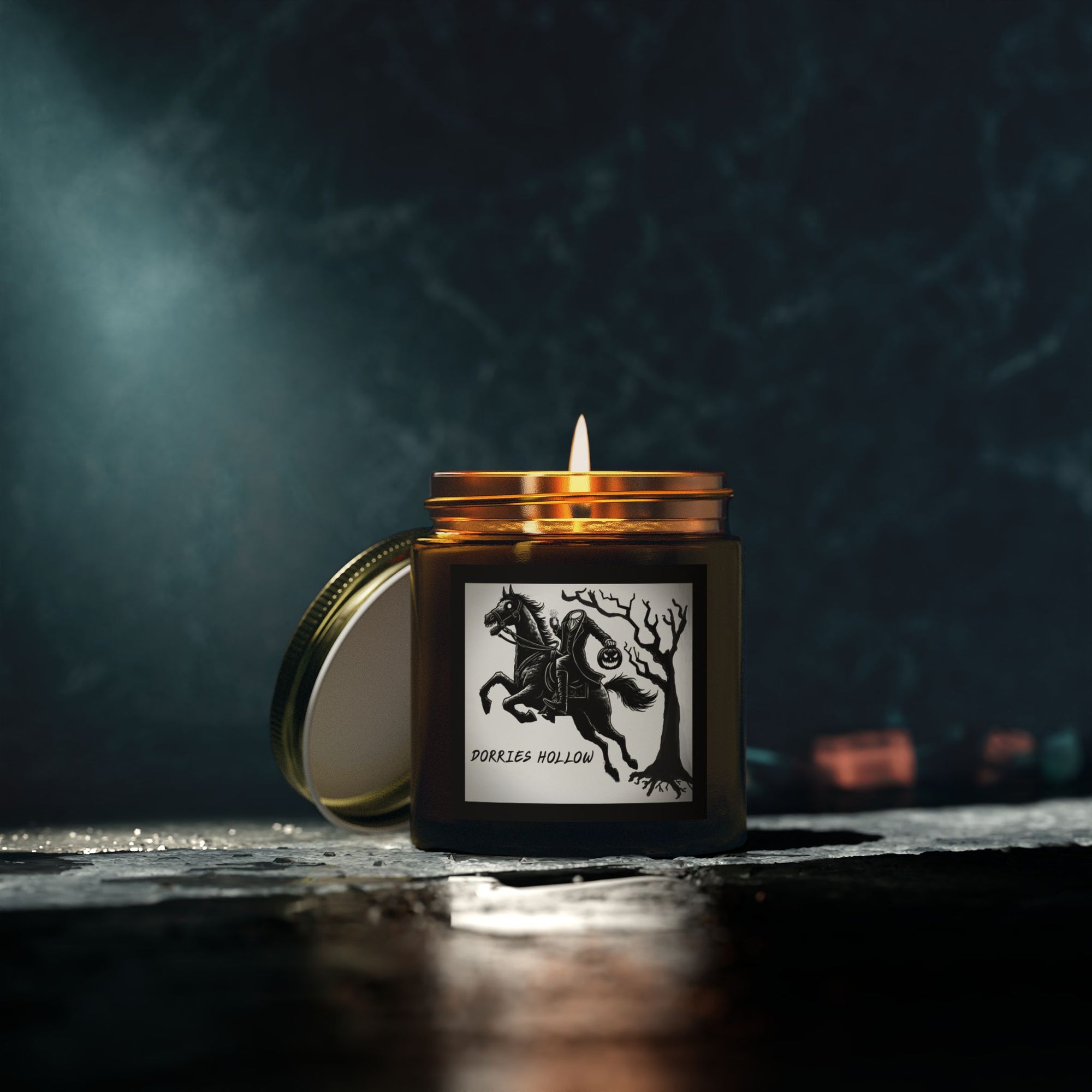 Eerie Scented Candle, Spooky Home Decor, Witchy Gift, Perfect for Halloween, Cozy Candlelight, Haunted Atmosphere