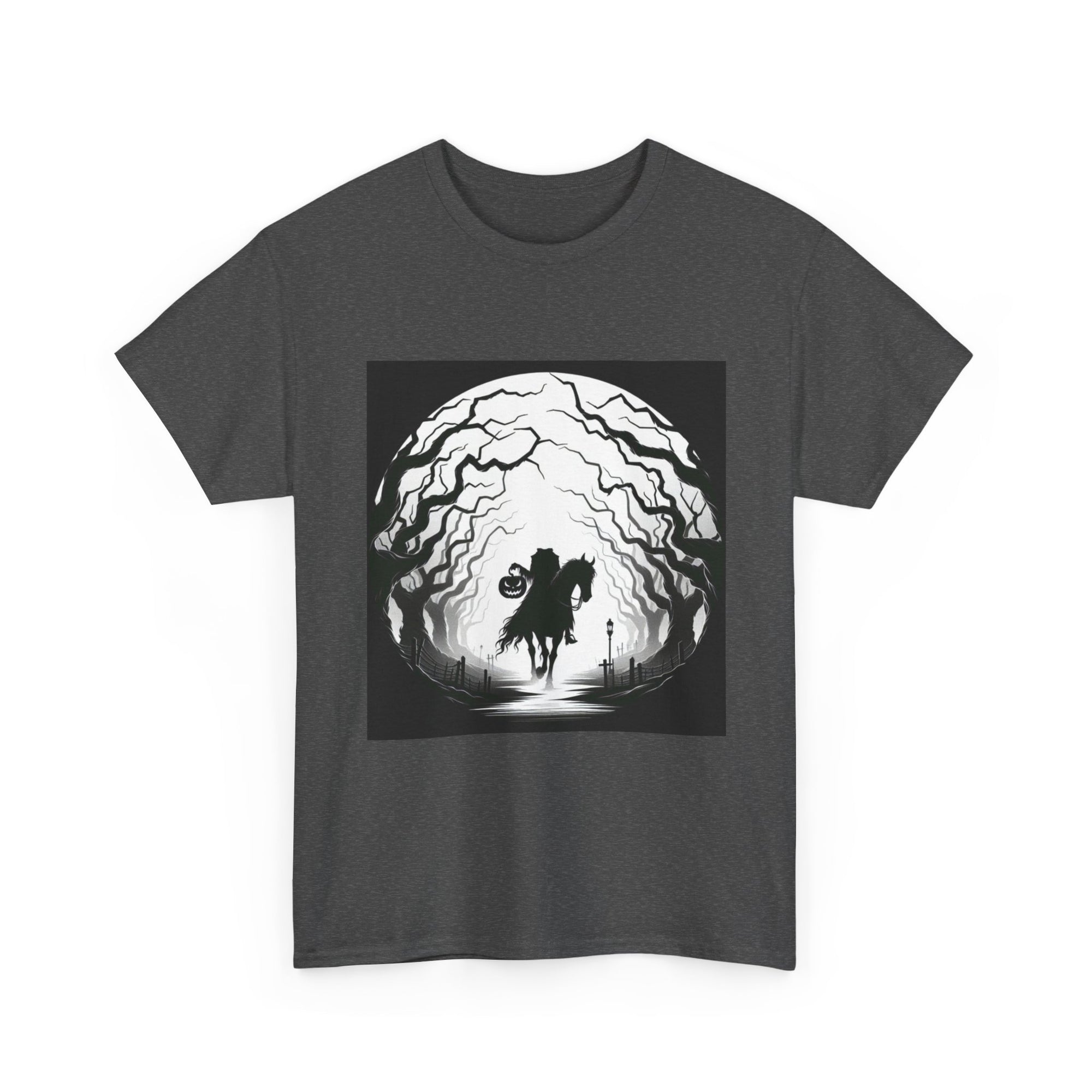 Dark Fantasy Unisex Heavy Cotton Tee, Graphic T-Shirt, Halloween Shirt, Gift for Gamers, Spooky Tee, Casual Wear