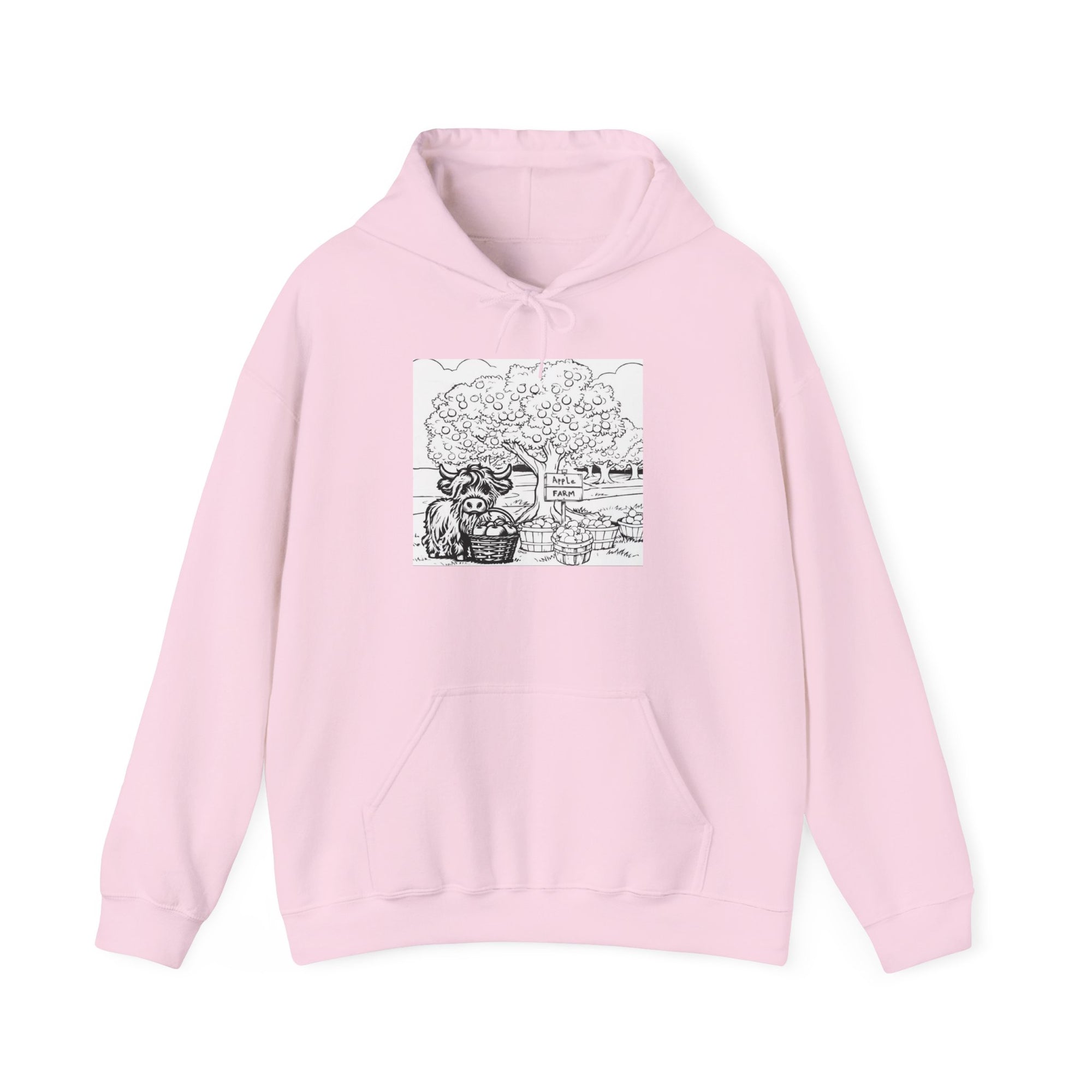 Cozy Nature Highland cow Hoodie, Unisex Sweatshirt, Perfect Gift for Friends, Fall Fashion, Outdoor Adventures, Earth Day