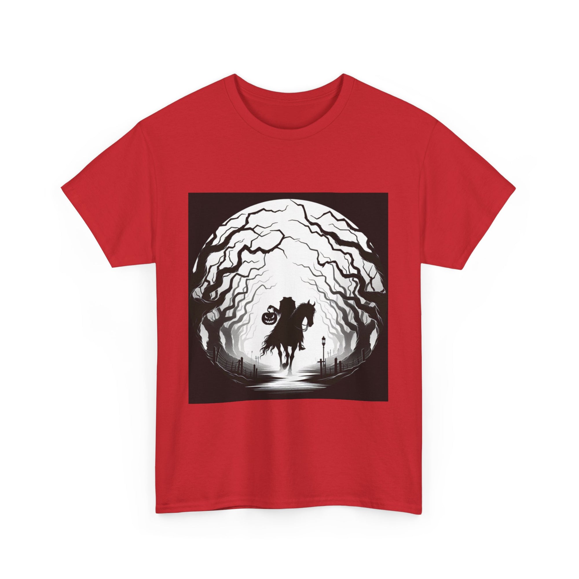 Dark Fantasy Unisex Heavy Cotton Tee, Graphic T-Shirt, Halloween Shirt, Gift for Gamers, Spooky Tee, Casual Wear