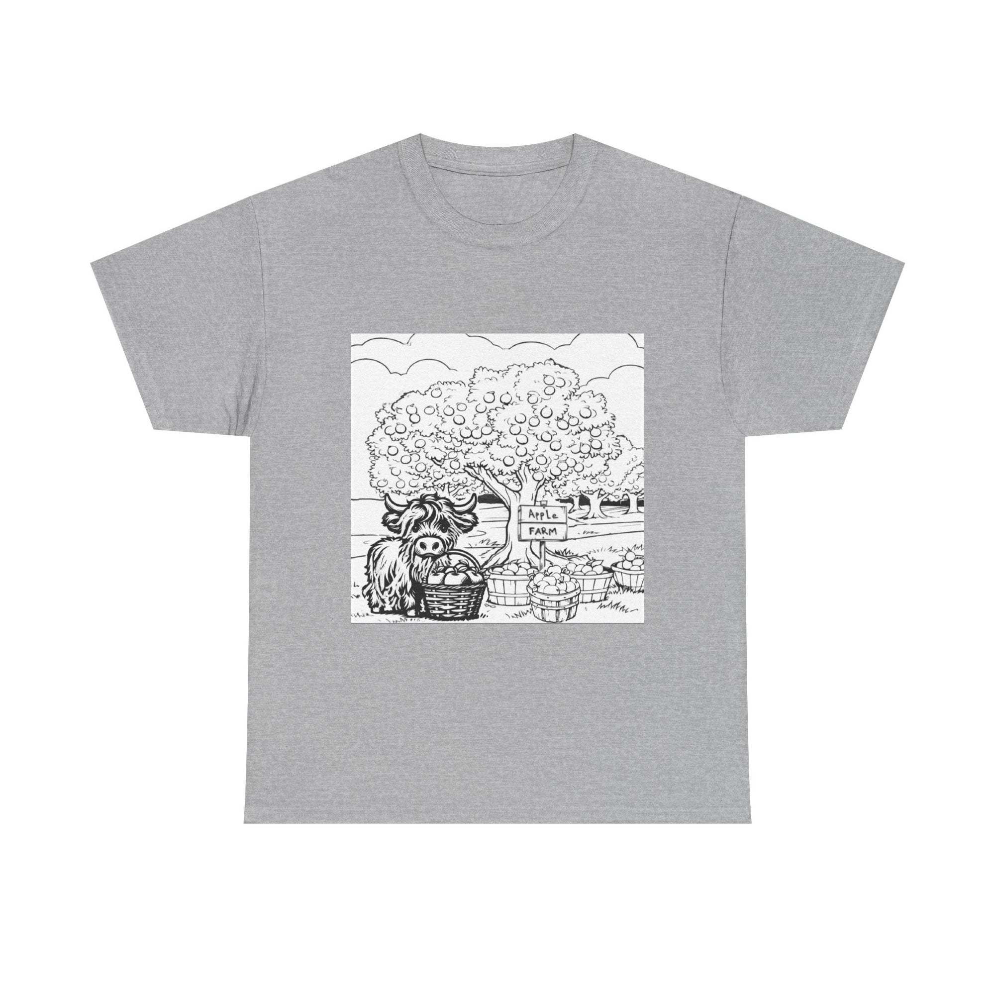 Whimsical Farm Life Tee, Casual Graphic Tee for Animal Lovers, Unisex Cotton Shirt for Summer