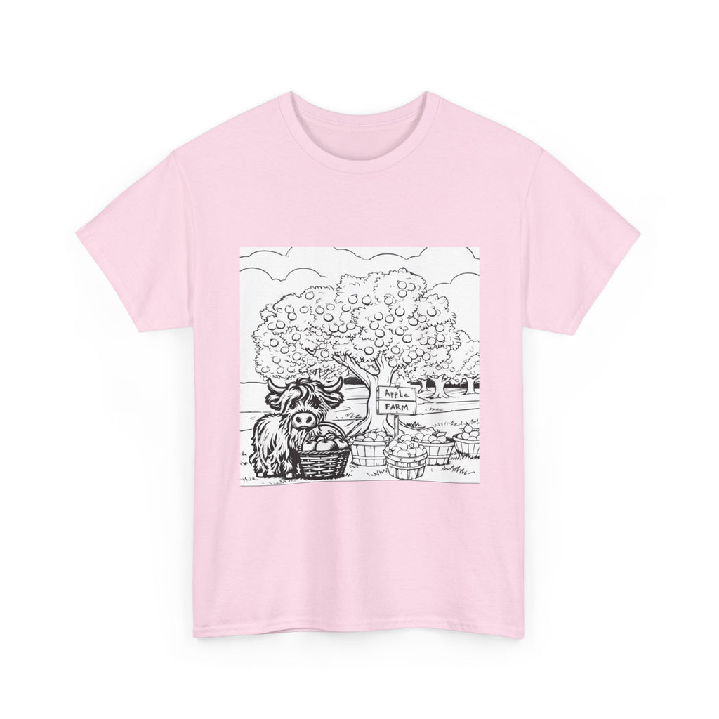 Whimsical Farm Life Tee, Casual Graphic Tee for Animal Lovers, Unisex Cotton Shirt for Summer