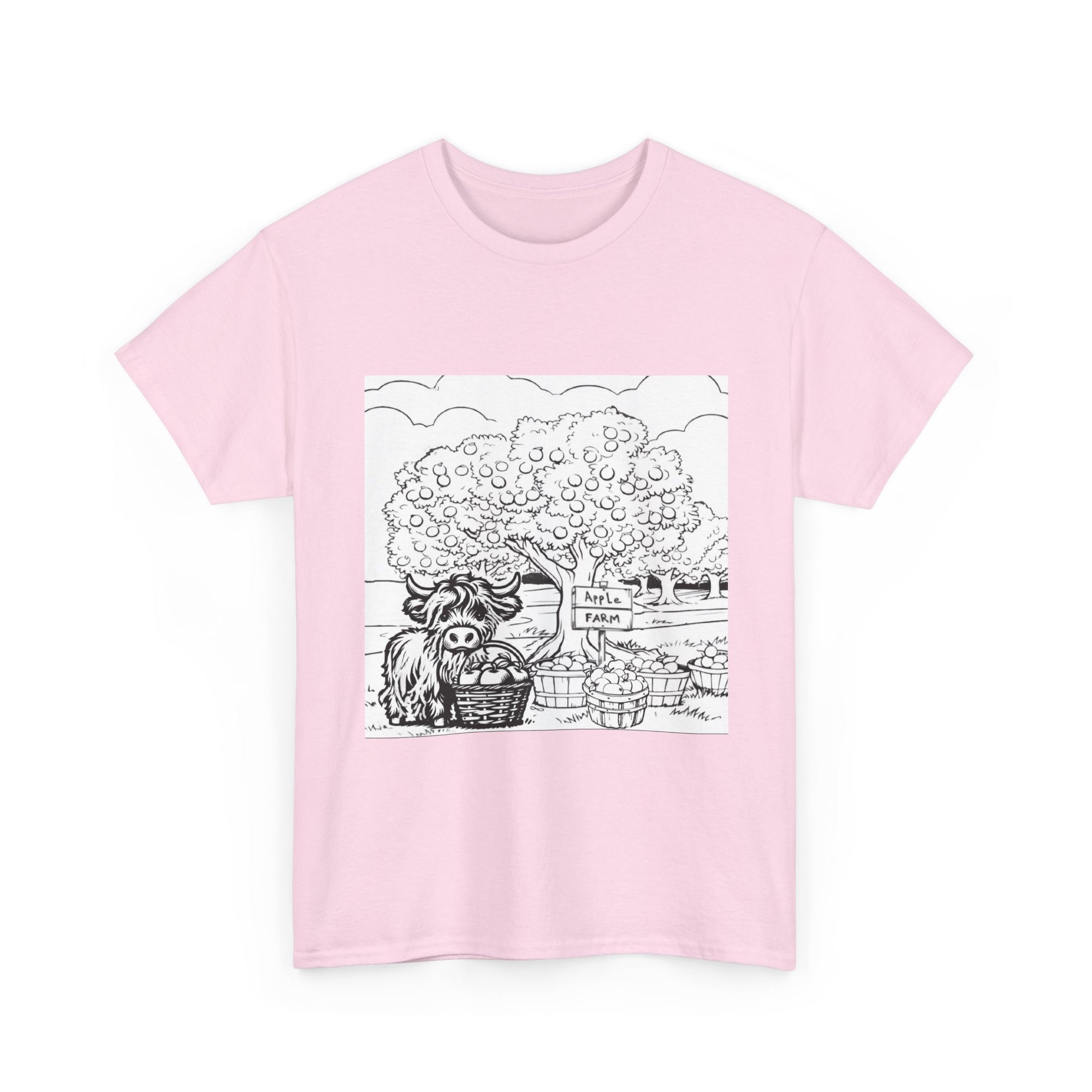 Whimsical Farm Life Tee, Casual Graphic Tee for Animal Lovers, Unisex Cotton Shirt for Summer