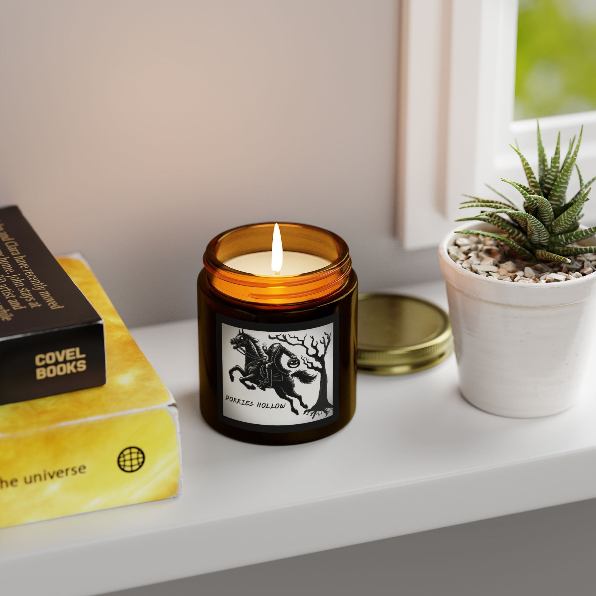 Eerie Scented Candle, Spooky Home Decor, Witchy Gift, Perfect for Halloween, Cozy Candlelight, Haunted Atmosphere
