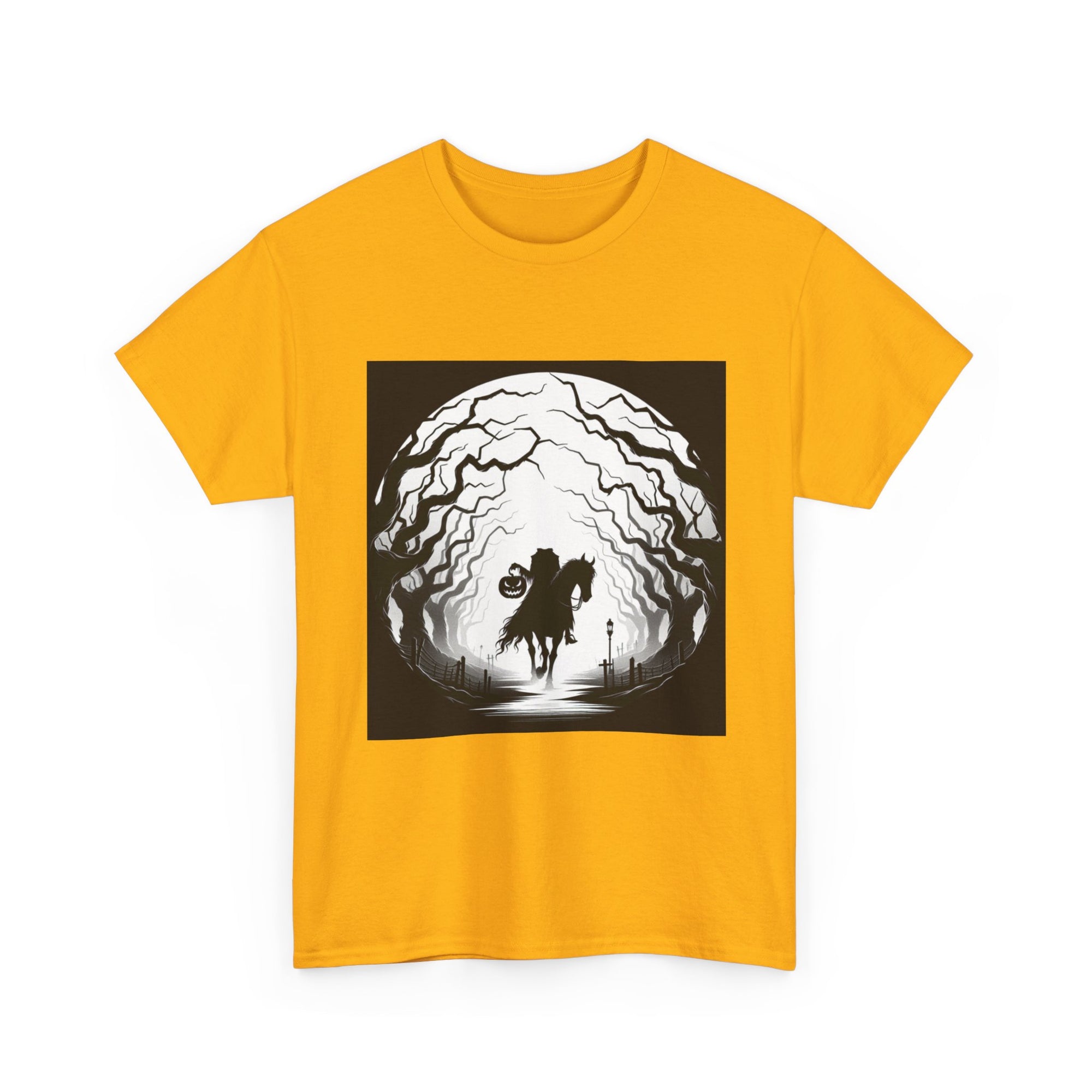 Dark Fantasy Unisex Heavy Cotton Tee, Graphic T-Shirt, Halloween Shirt, Gift for Gamers, Spooky Tee, Casual Wear